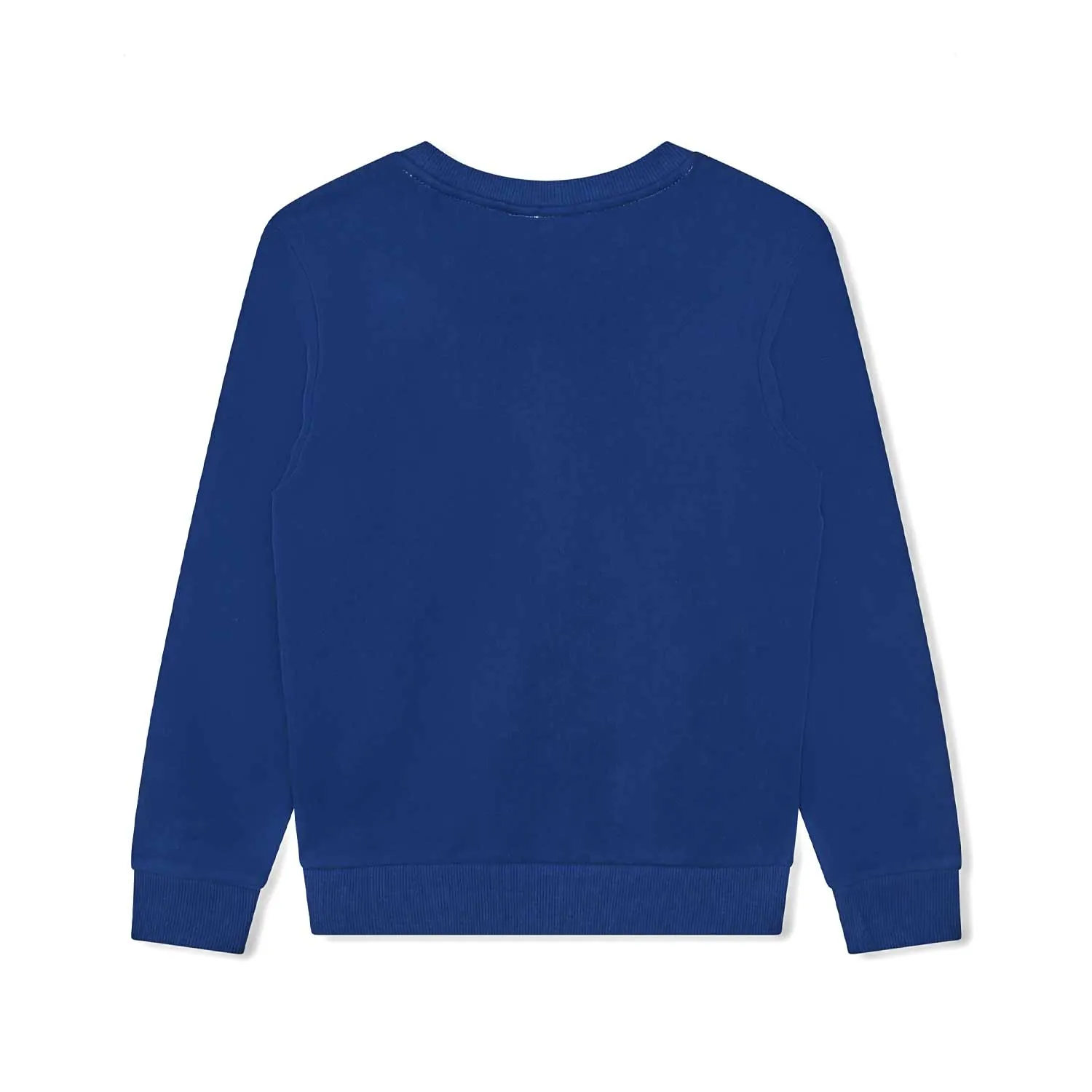 Felpa Blu Royal Con Logo Bianco