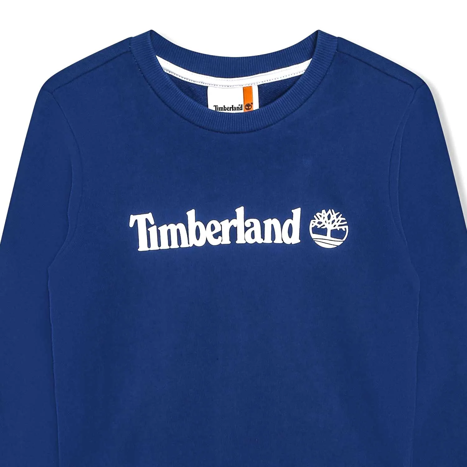 Felpa Blu Royal Con Logo Bianco