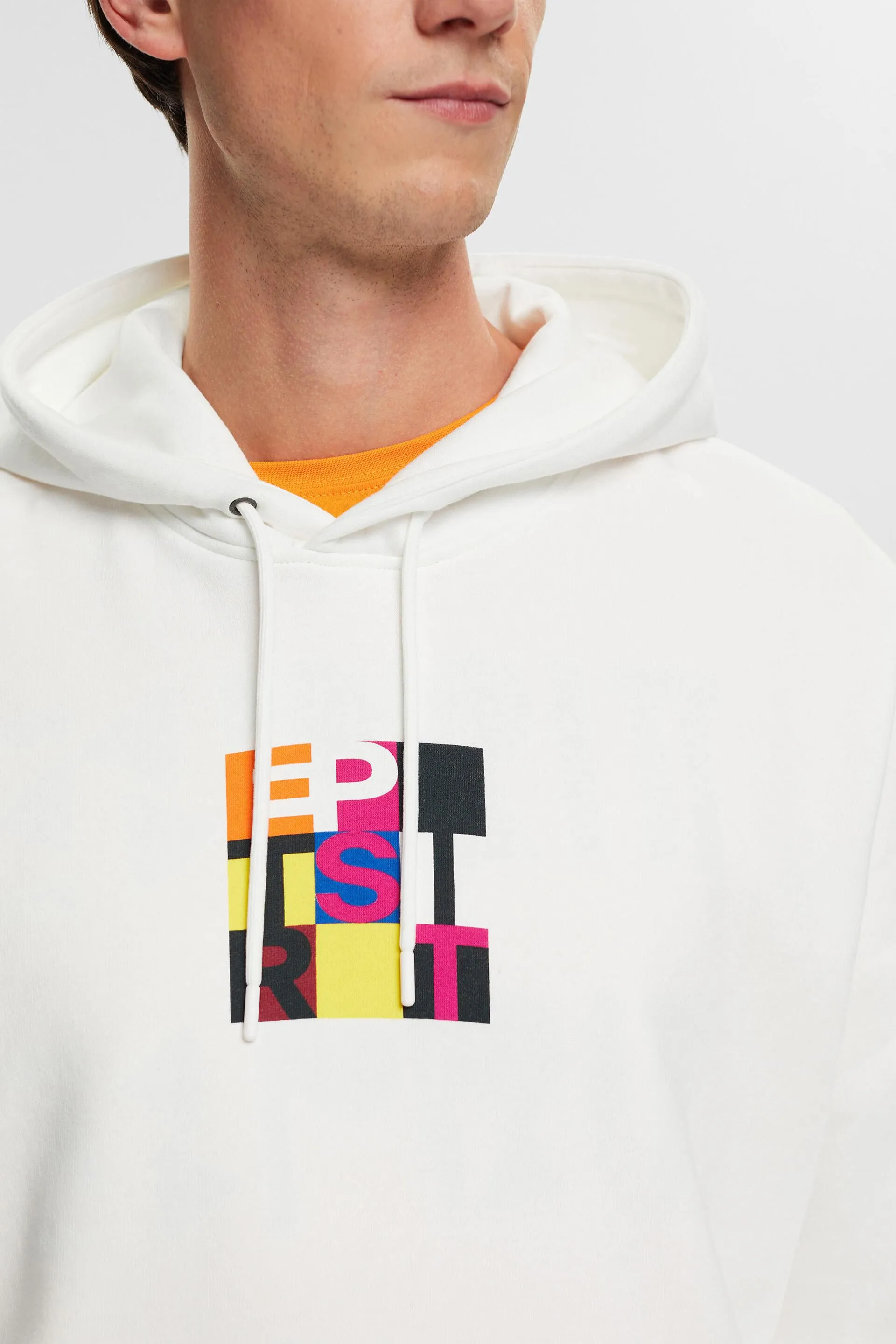 Felpa con cappuccio e stampa del logo