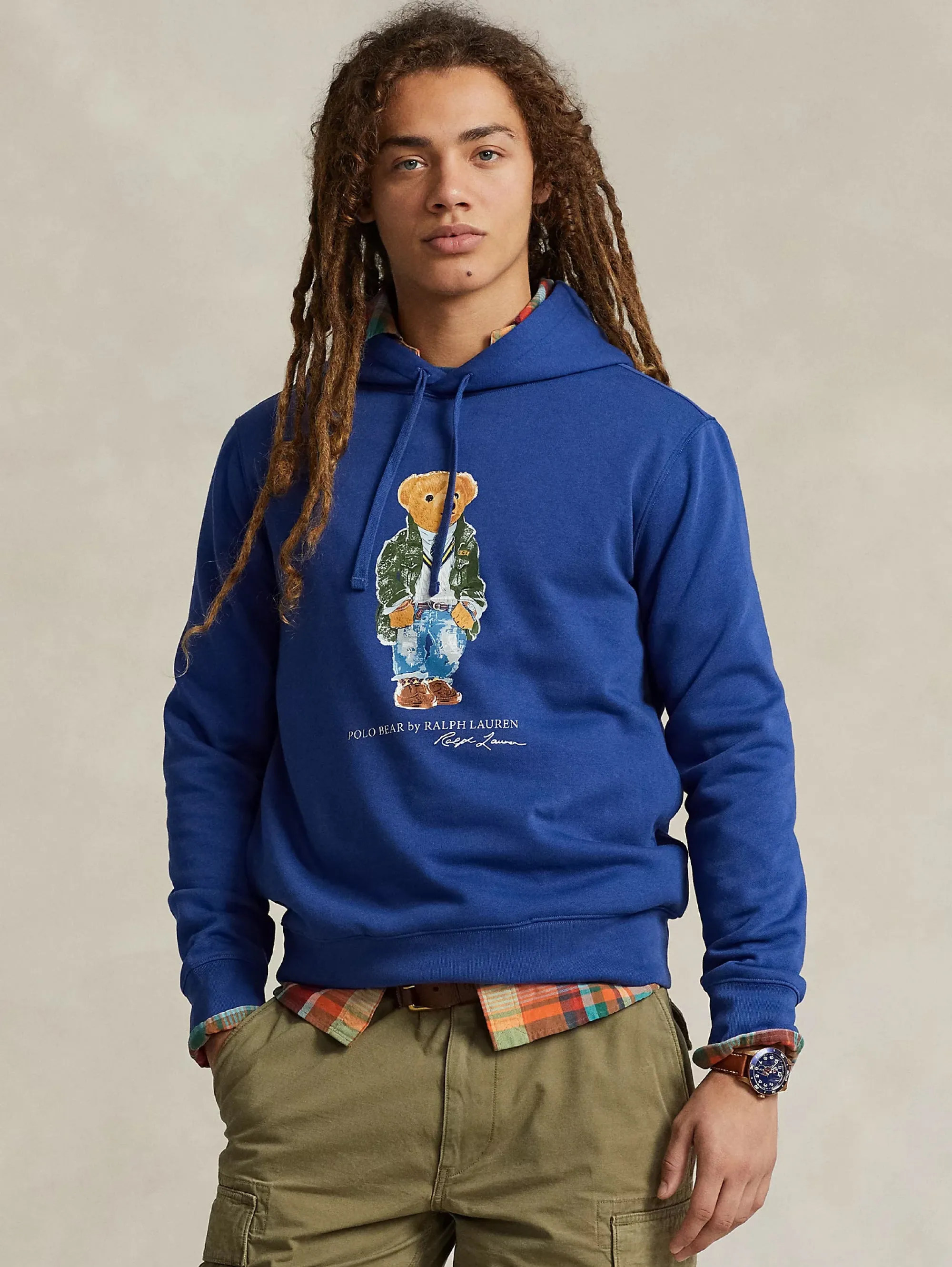 Felpa con Cappuccio Polo Bear Blu