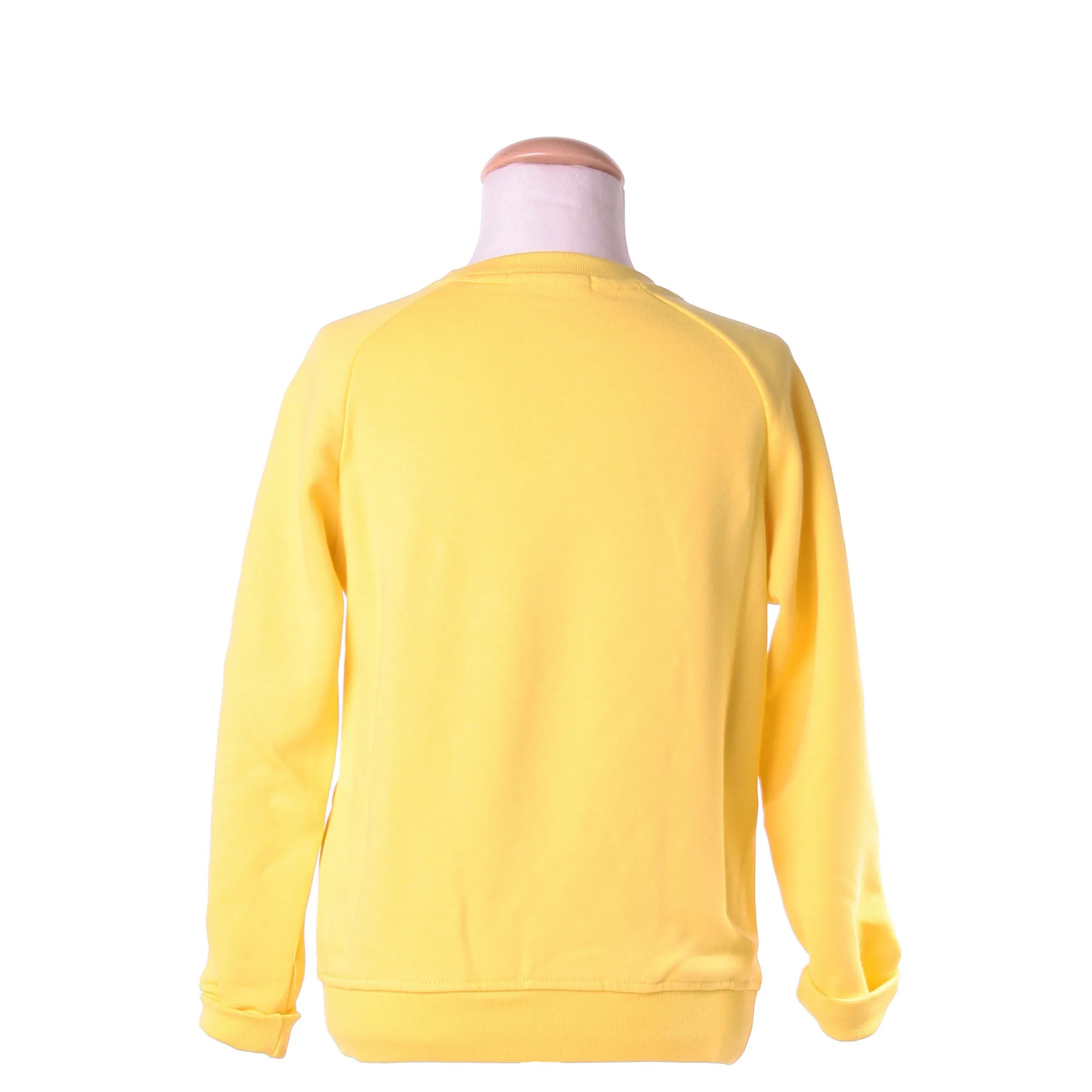Felpa Con Stampa Logo Giallo Pastello