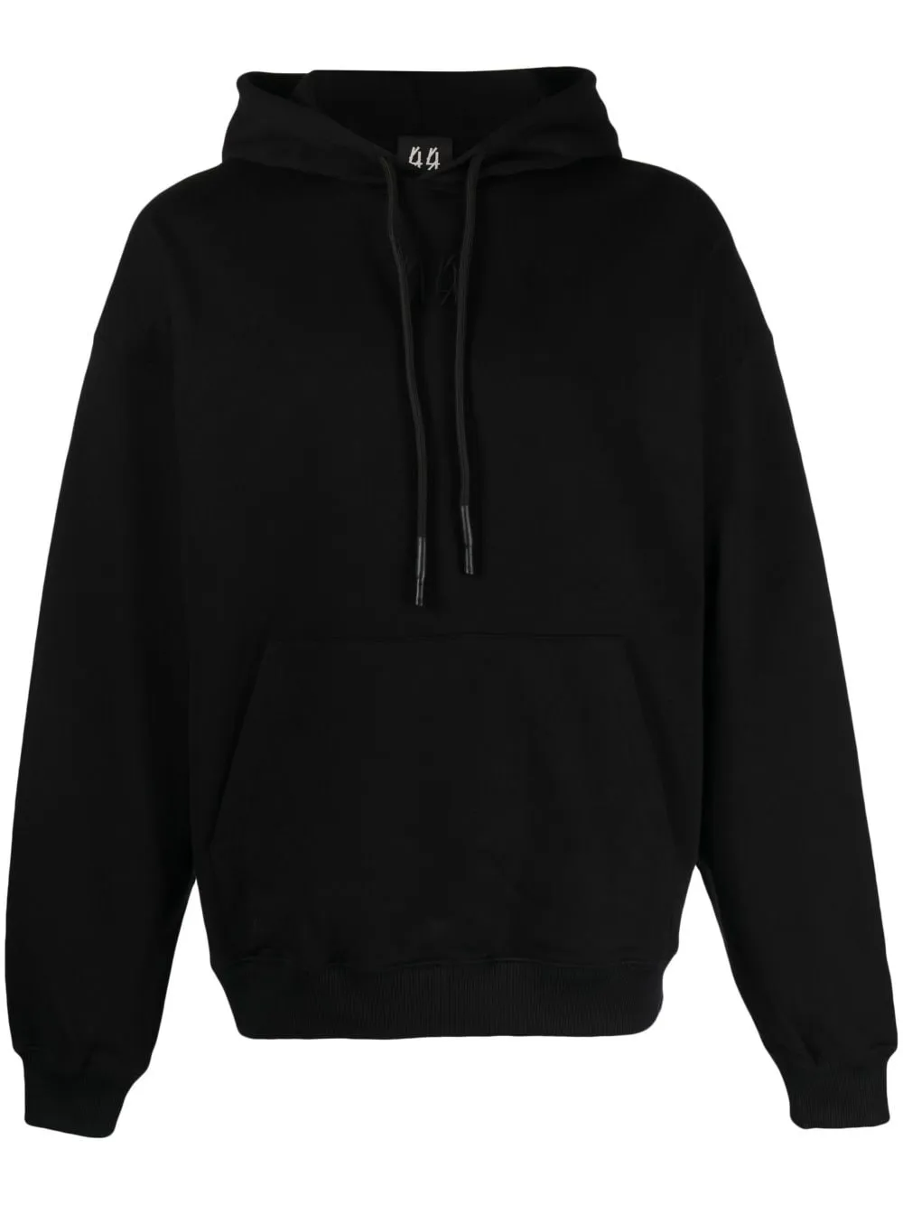 Felpa con stampa logo in nero - uomo