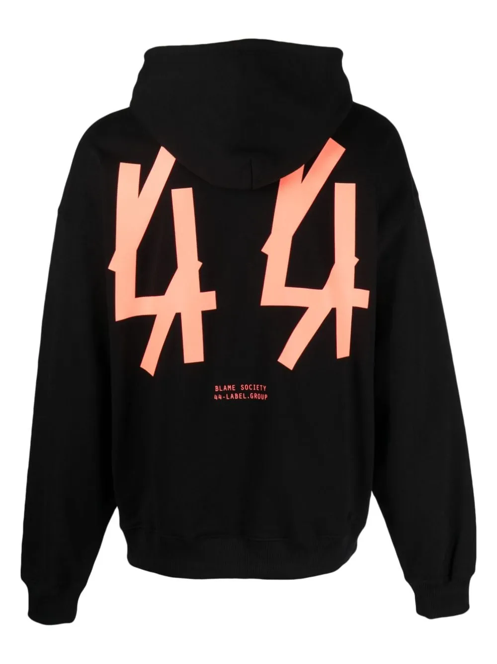 Felpa con stampa logo in nero - uomo