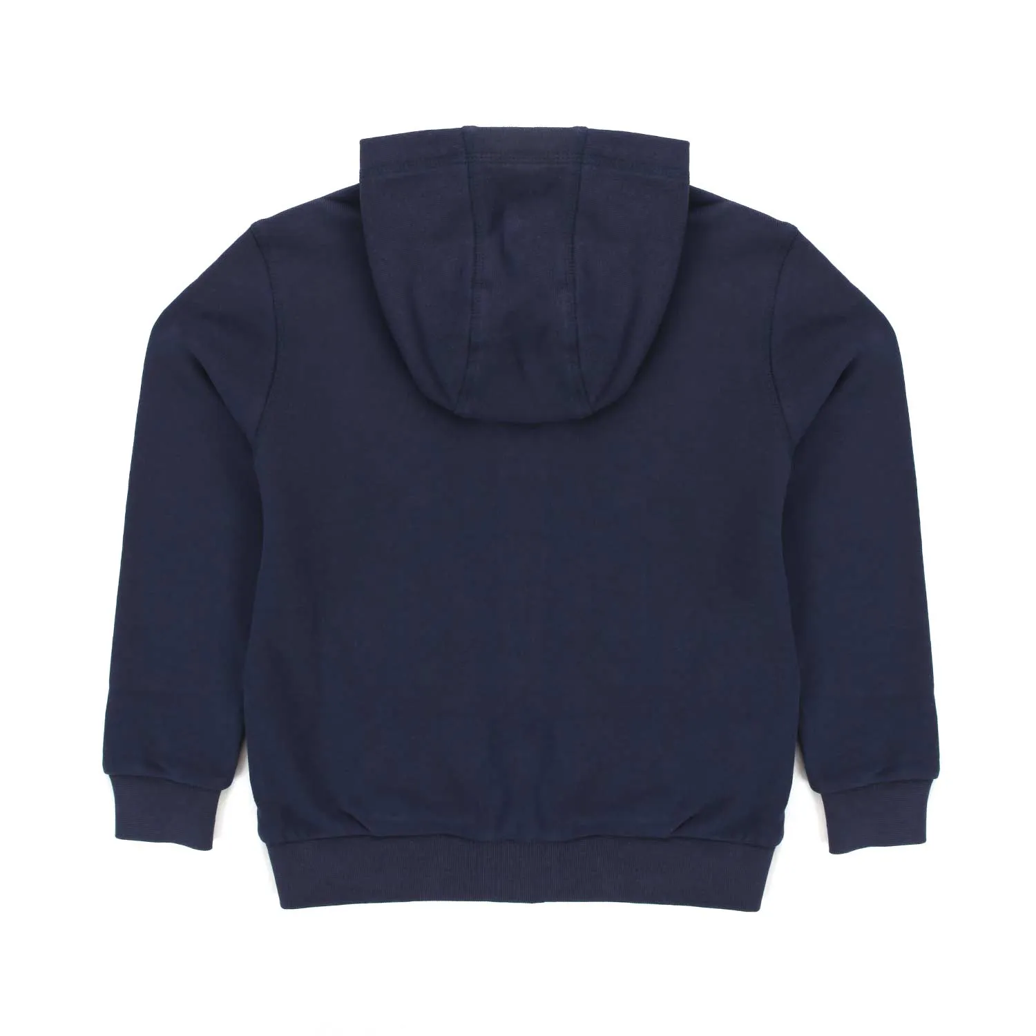 Felpa Hoodie Blu Con Maxi Logo Lime