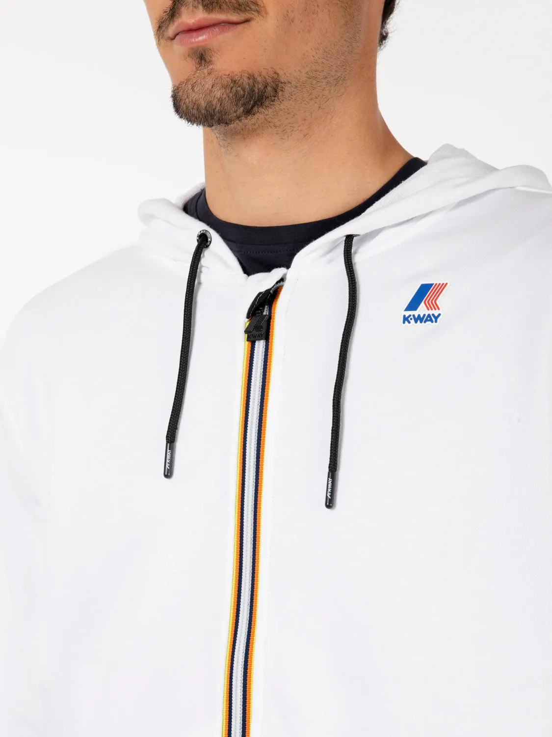 Felpa Le Vrai Arnel poly cotton white