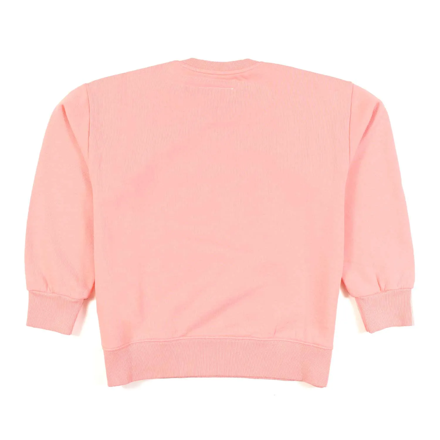 Felpa Rosa Con Logo Bianco Bambina E Ragazza