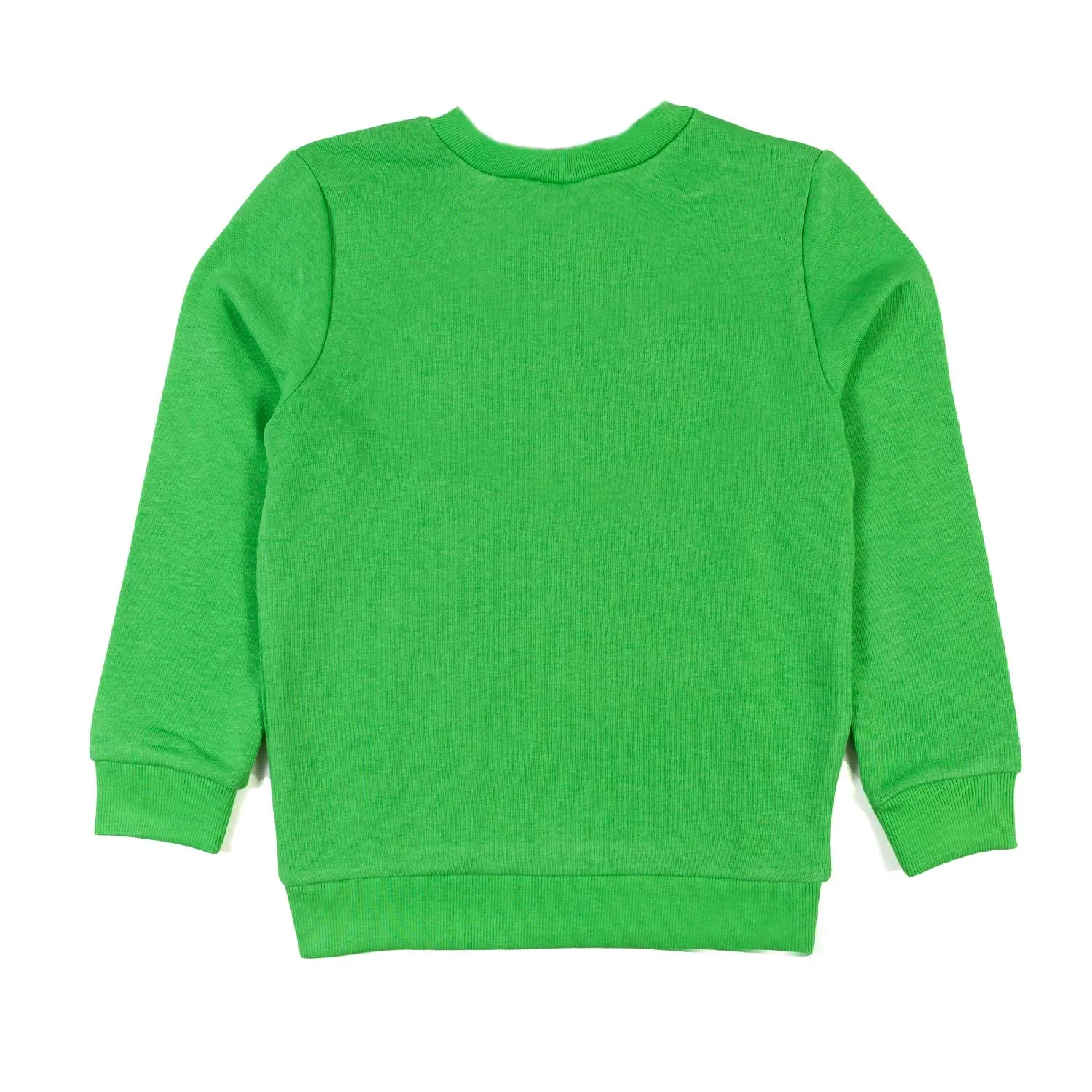 Felpa Verde Con Logo Nero