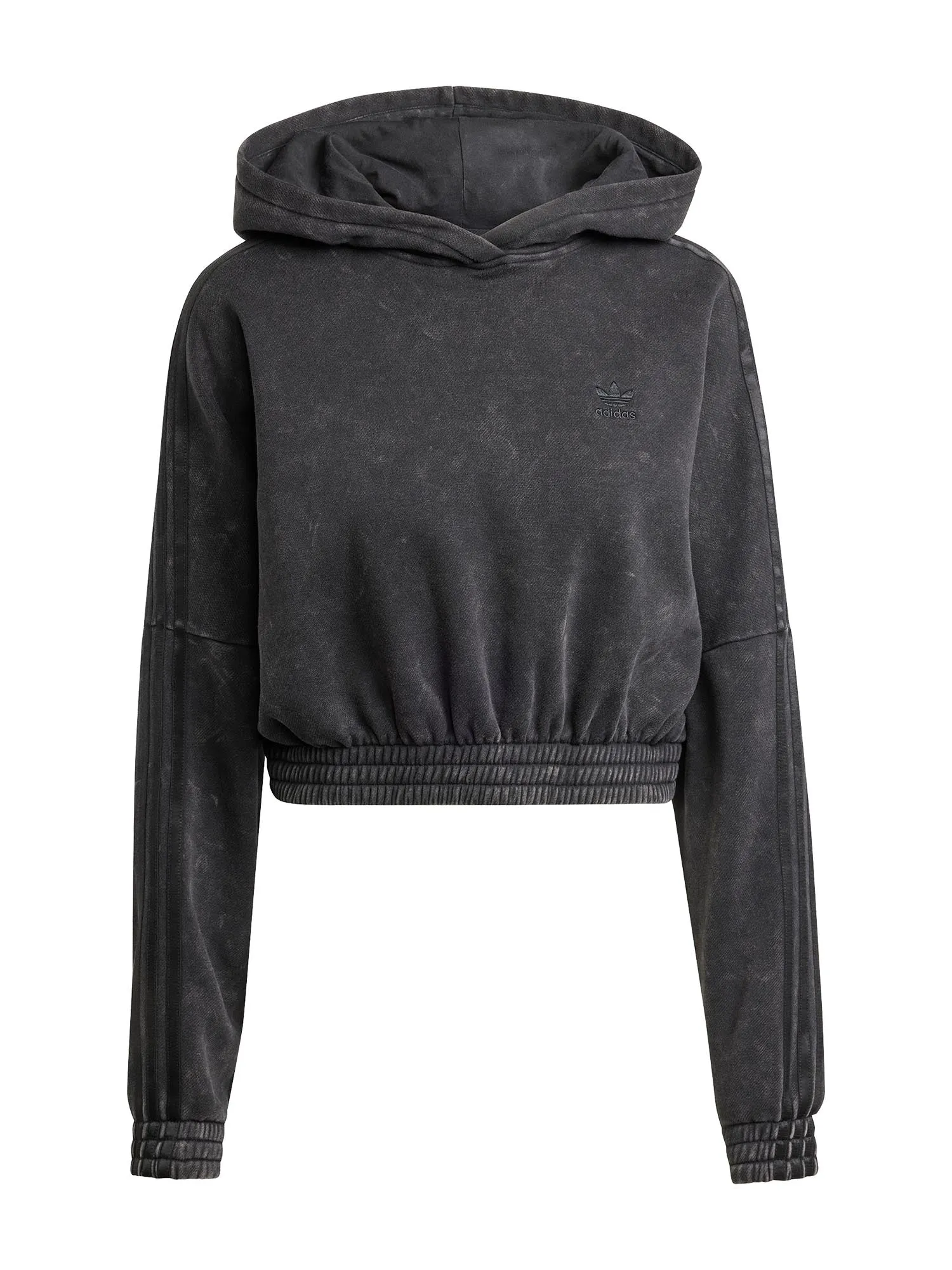 Felpa Washed-Out Crop Oversized Zip