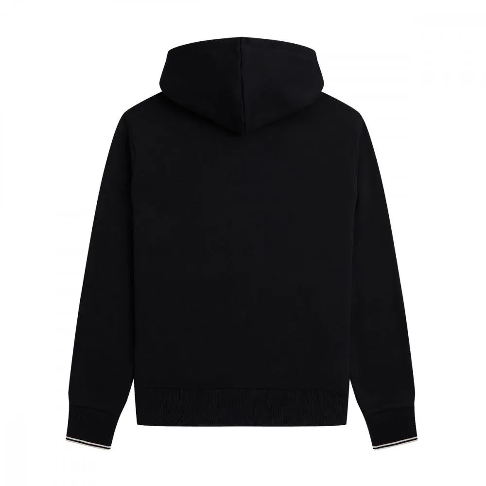 FRED PERRY FELPA FULL ZIP CON CAPPUCCIO LOGO