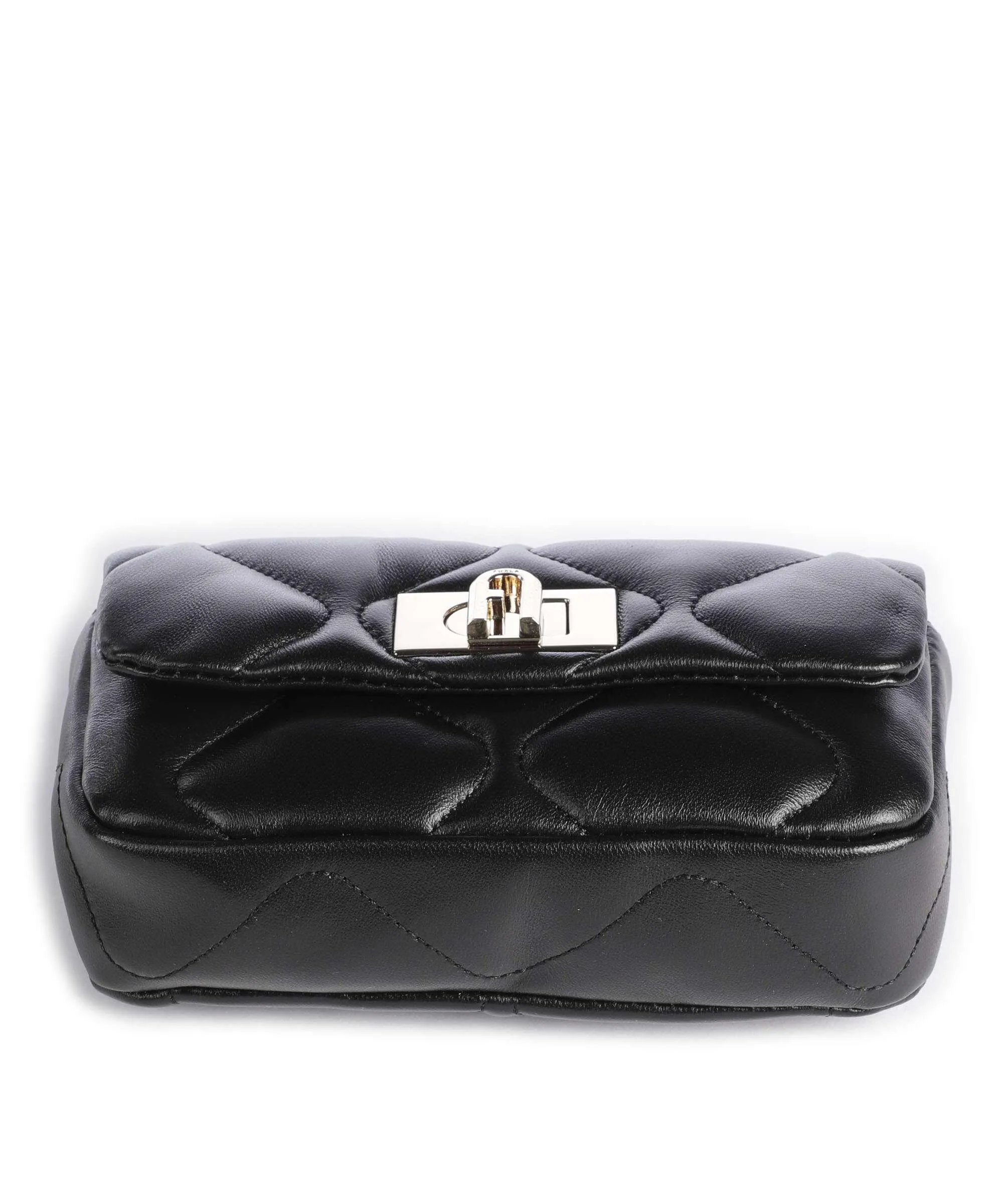  Furla 1927 Mini Borsa a tracolla pelle a grana fine nero  