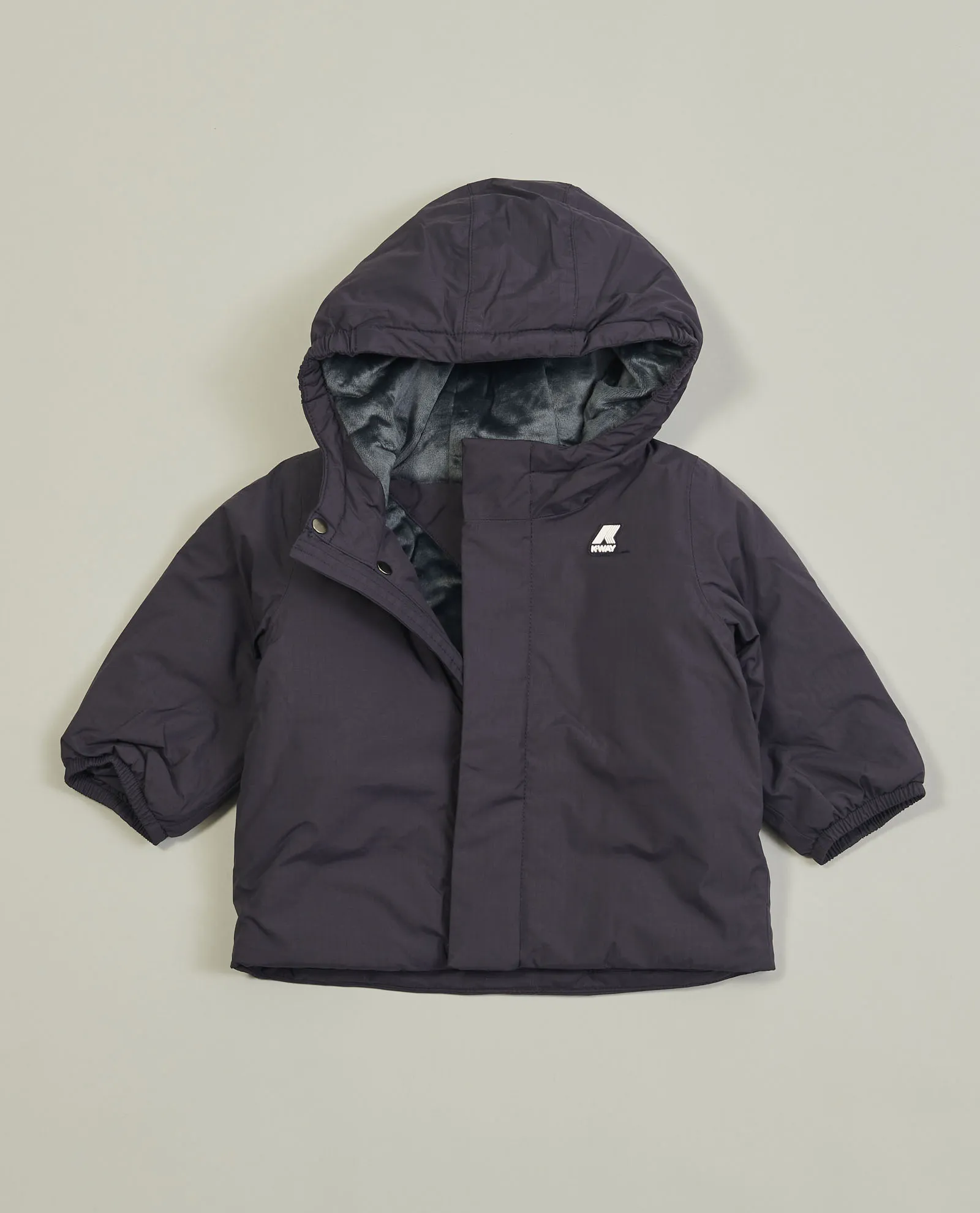 Giacca bambini K-way Jack con cappuccio e logo