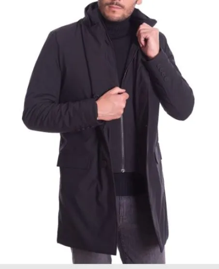Giacca Lunga In Softhell Uomo Save The Duck Grin 17 Helmut D40393M 10000 Nero