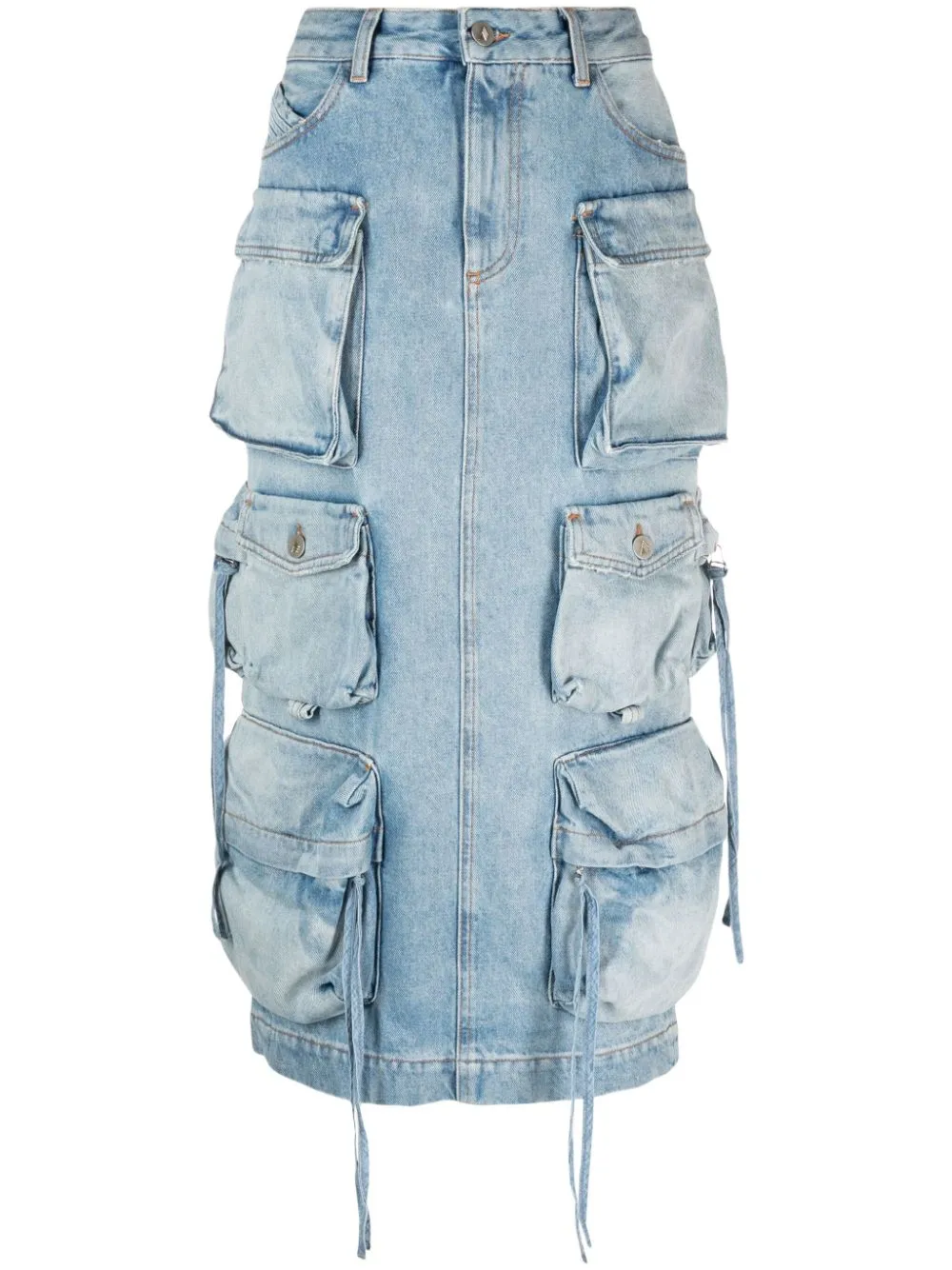 Gonna denim in blu- donna