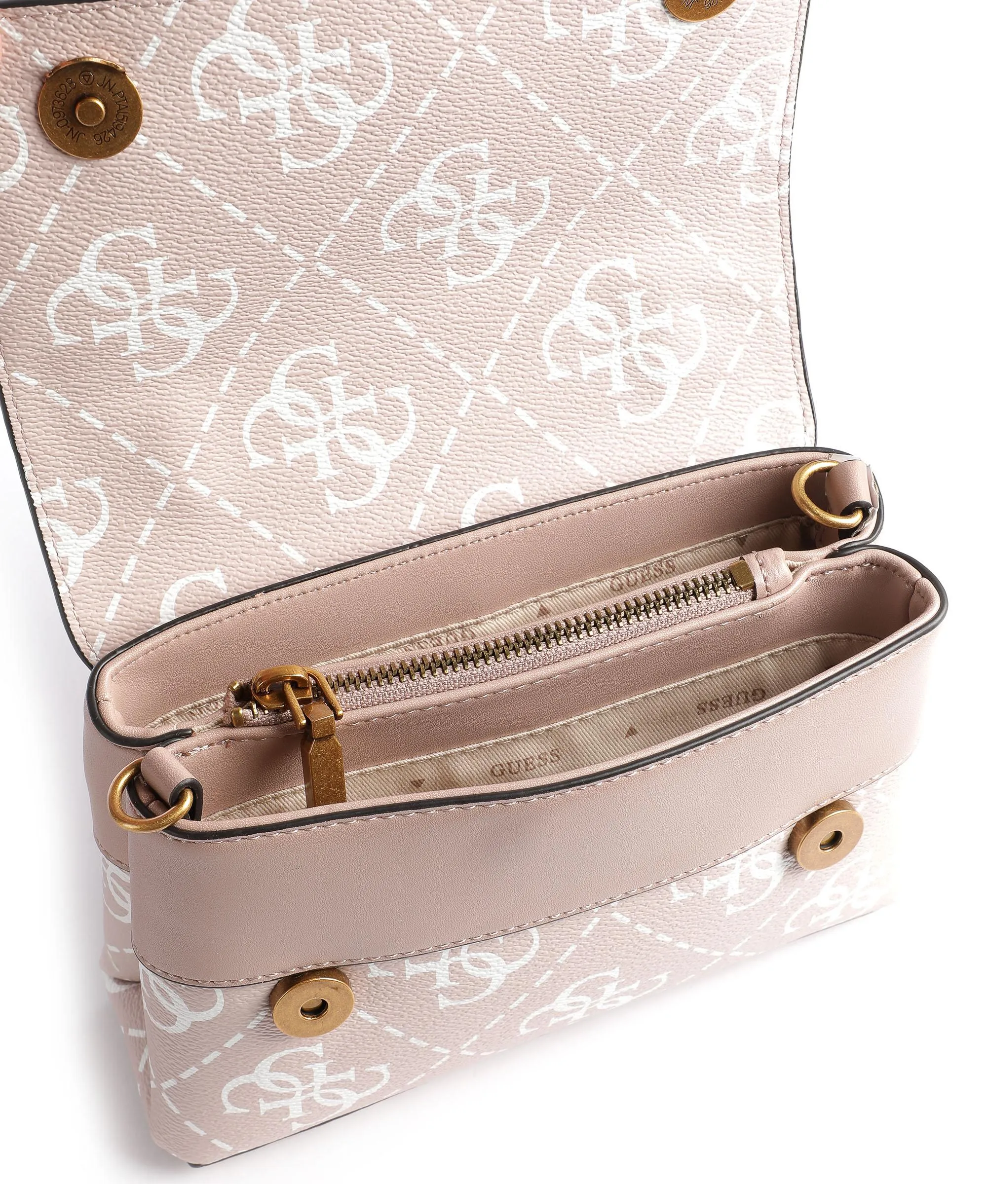  Guess Berta Borsa a mano pelle sintetica rosa antico  