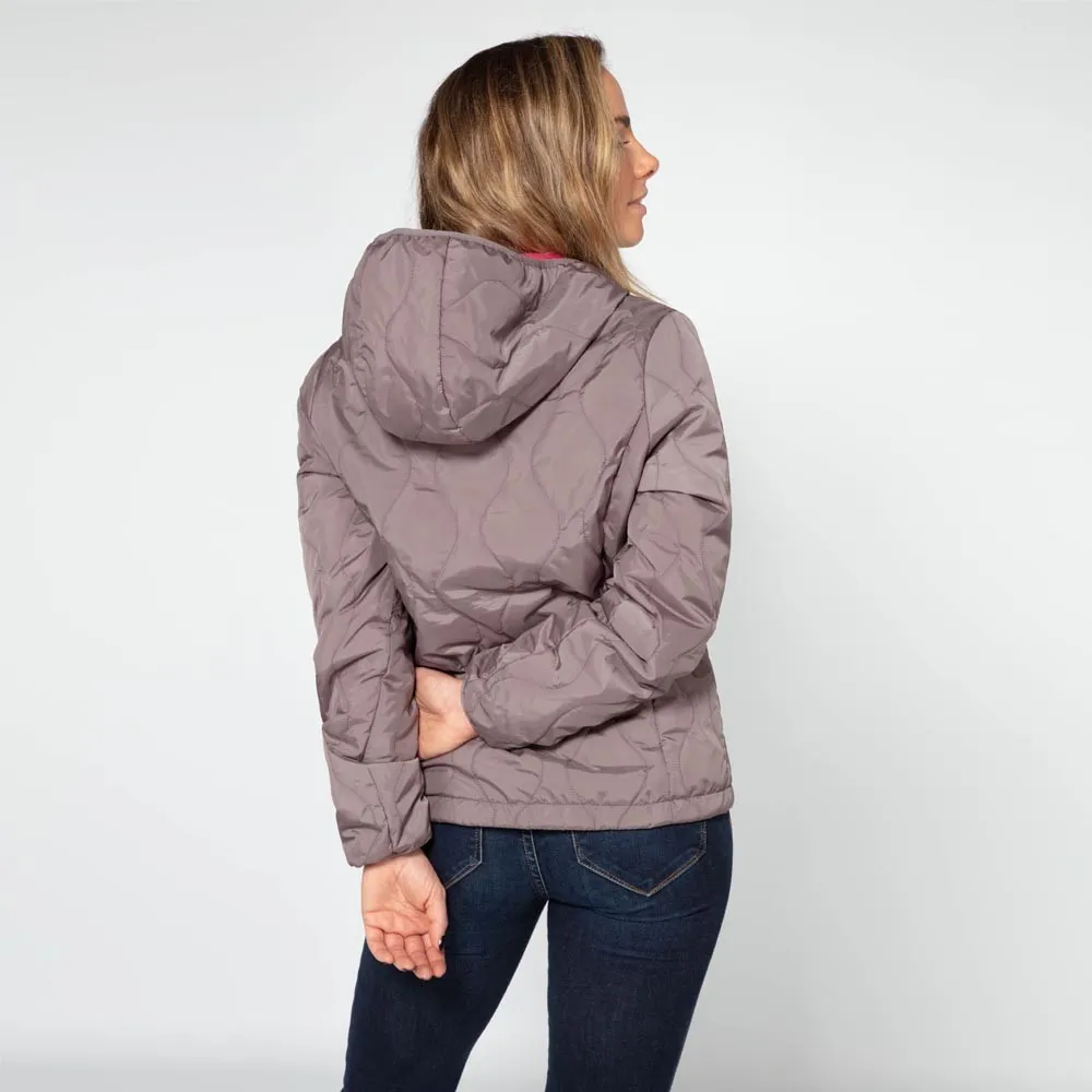 Higher State Giacca imbottita da trekking con cappuccio per donna - SS22