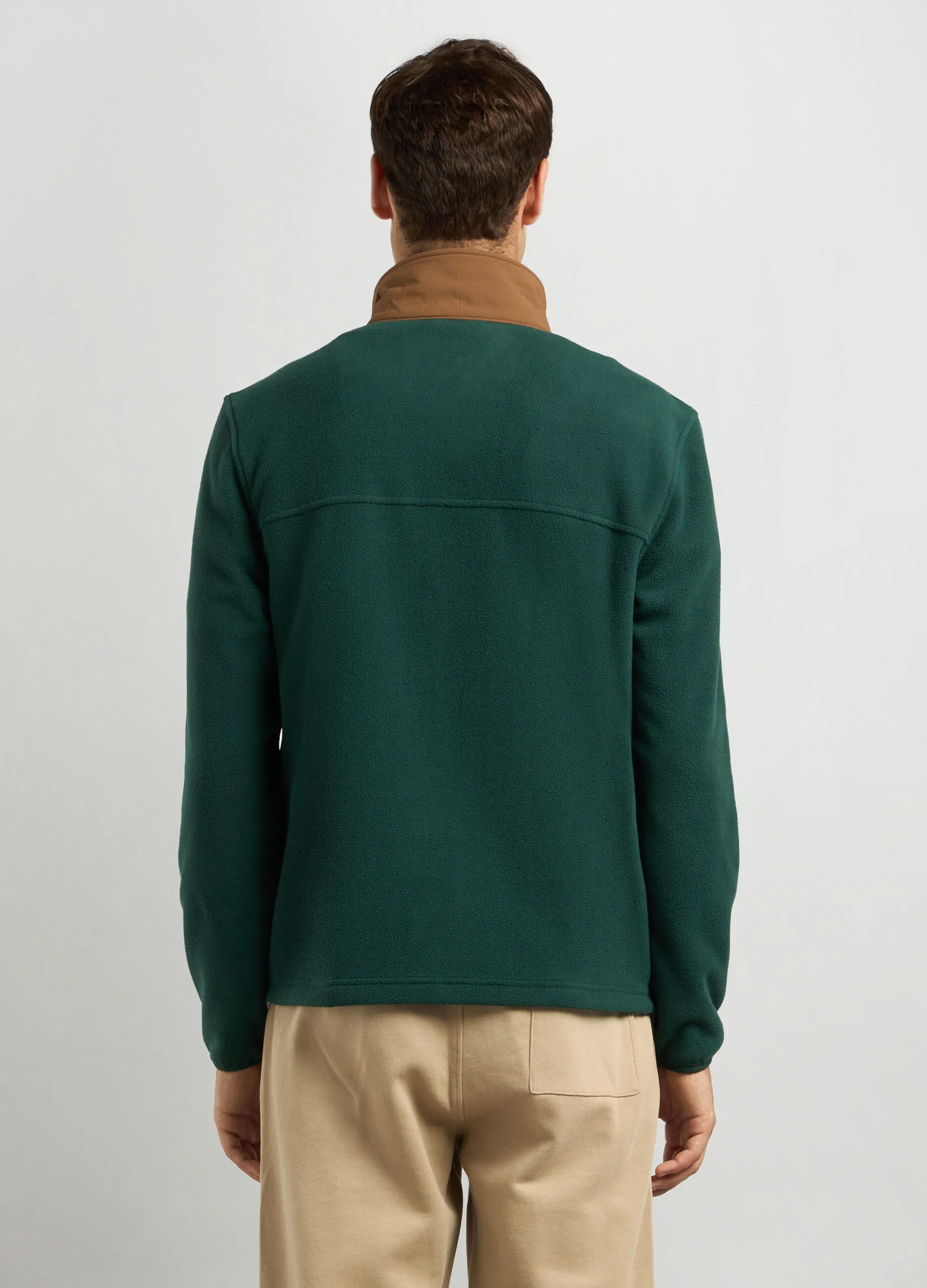 HOLISTIC  Felpa in pile full zip uomo