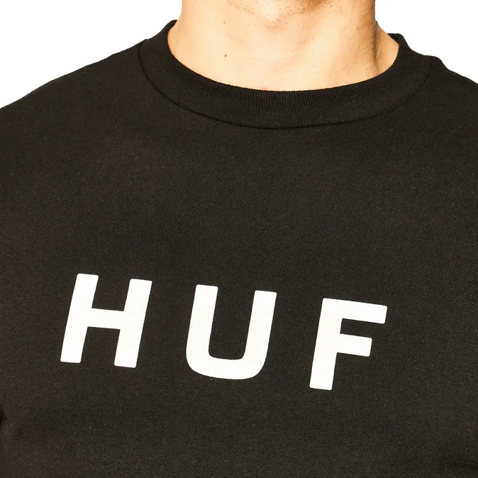 HUF maglietta manica corta da uomo  OG LOGO TS00508 nero