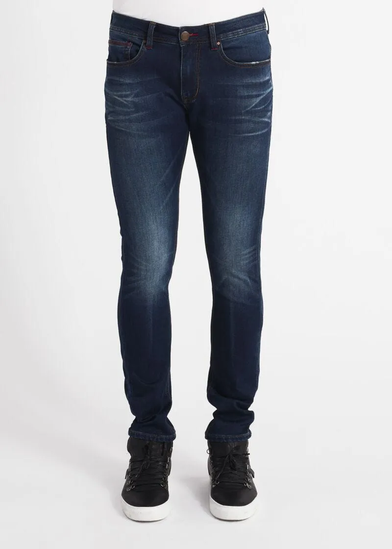 Jeans skinny effetto used