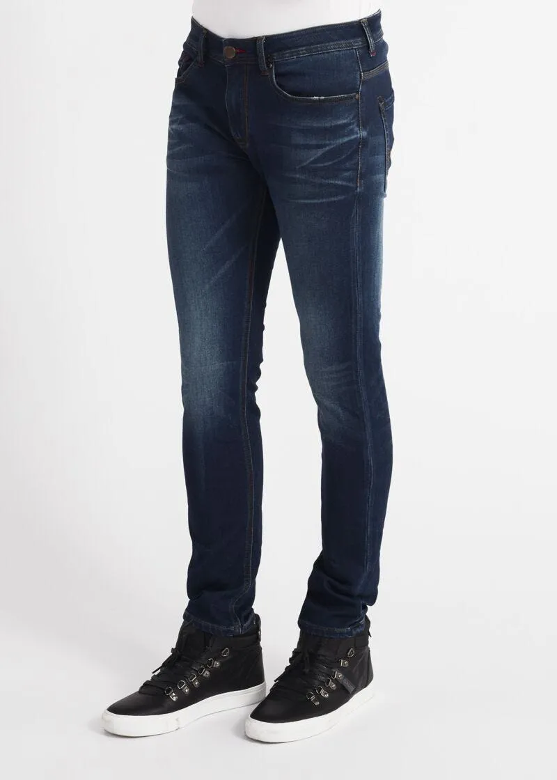 Jeans skinny effetto used