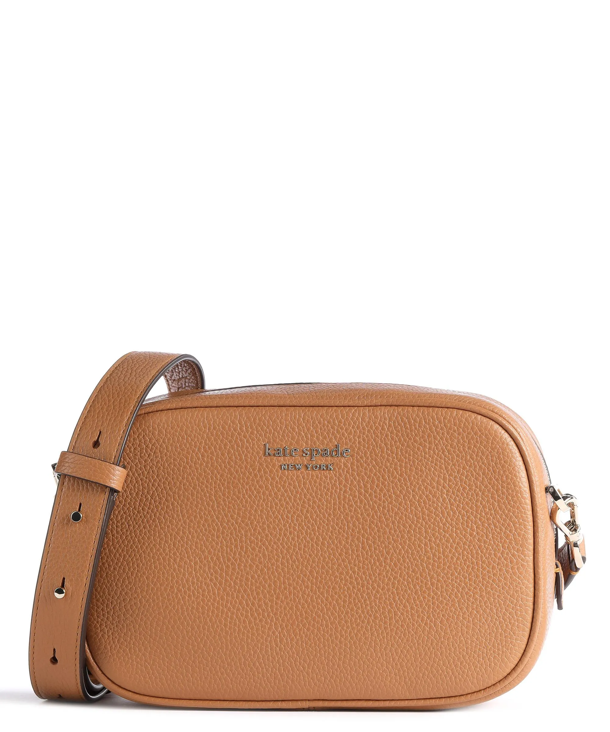  Kate Spade New York Astrid Borsa a tracolla pelle di vacchetta grana marrone  