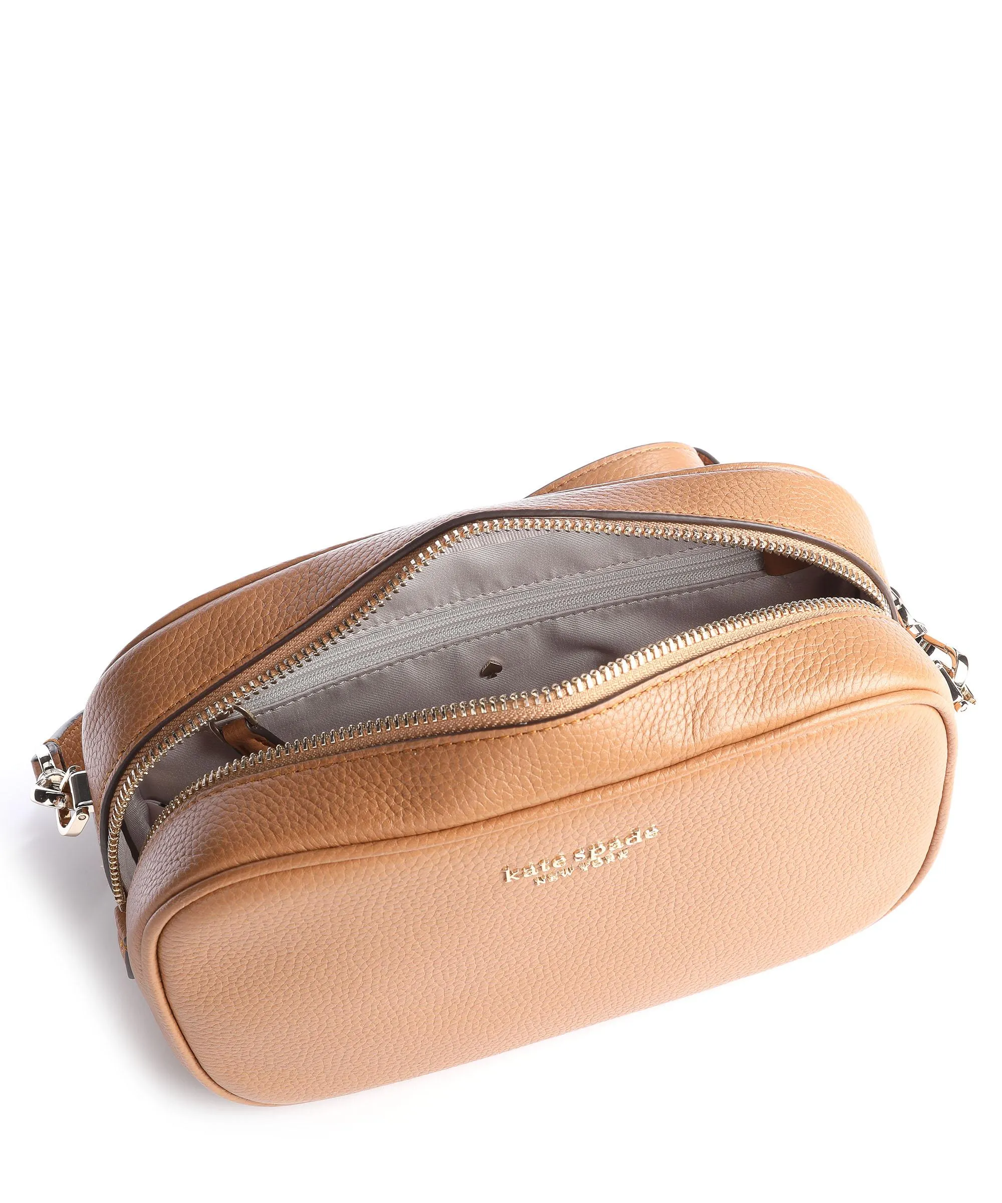 Kate Spade New York Astrid Borsa a tracolla pelle di vacchetta grana marrone  