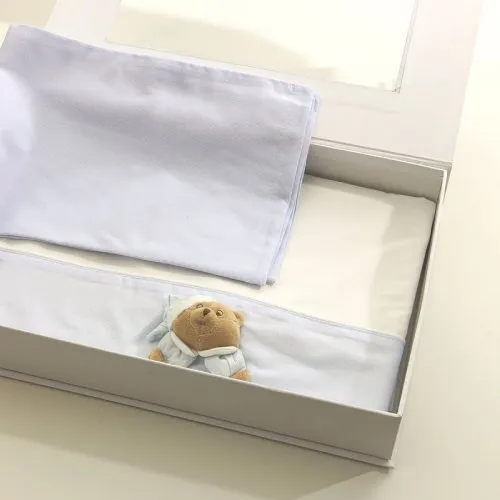 Lenzuola Nanan 3 pz Letto  Puccio “Sei la mia stella” Azzurro 12816A