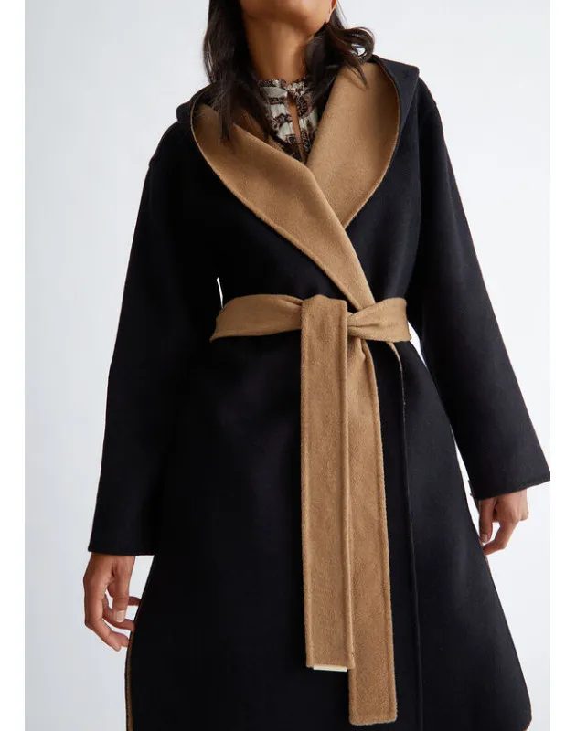 LIU JO - Cappotto reversibile in misto lana