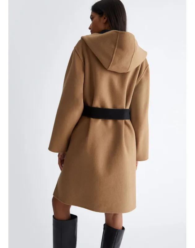 LIU JO - Cappotto reversibile in misto lana