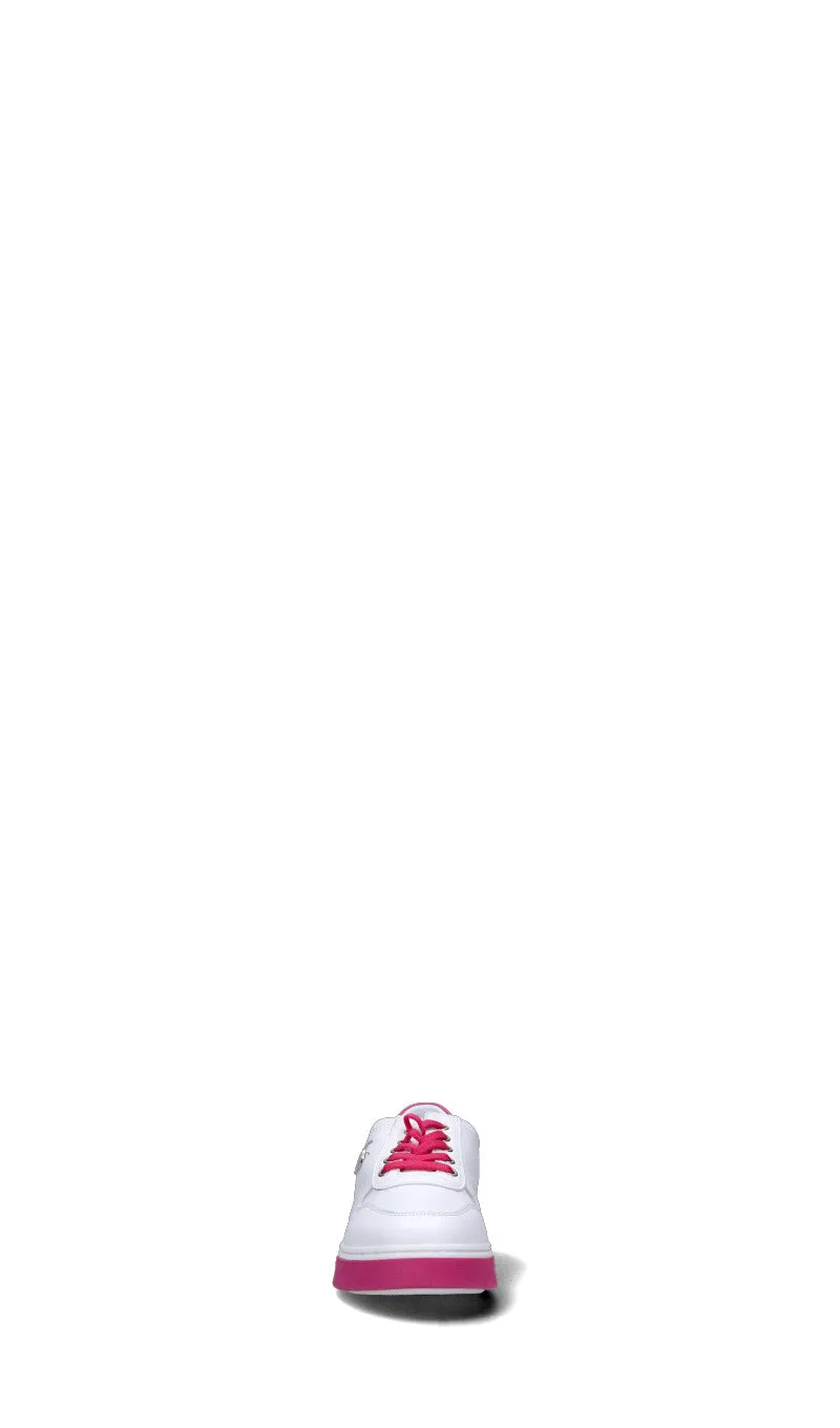 LIU JO Sneaker bimba bianca/fucsia in pelle