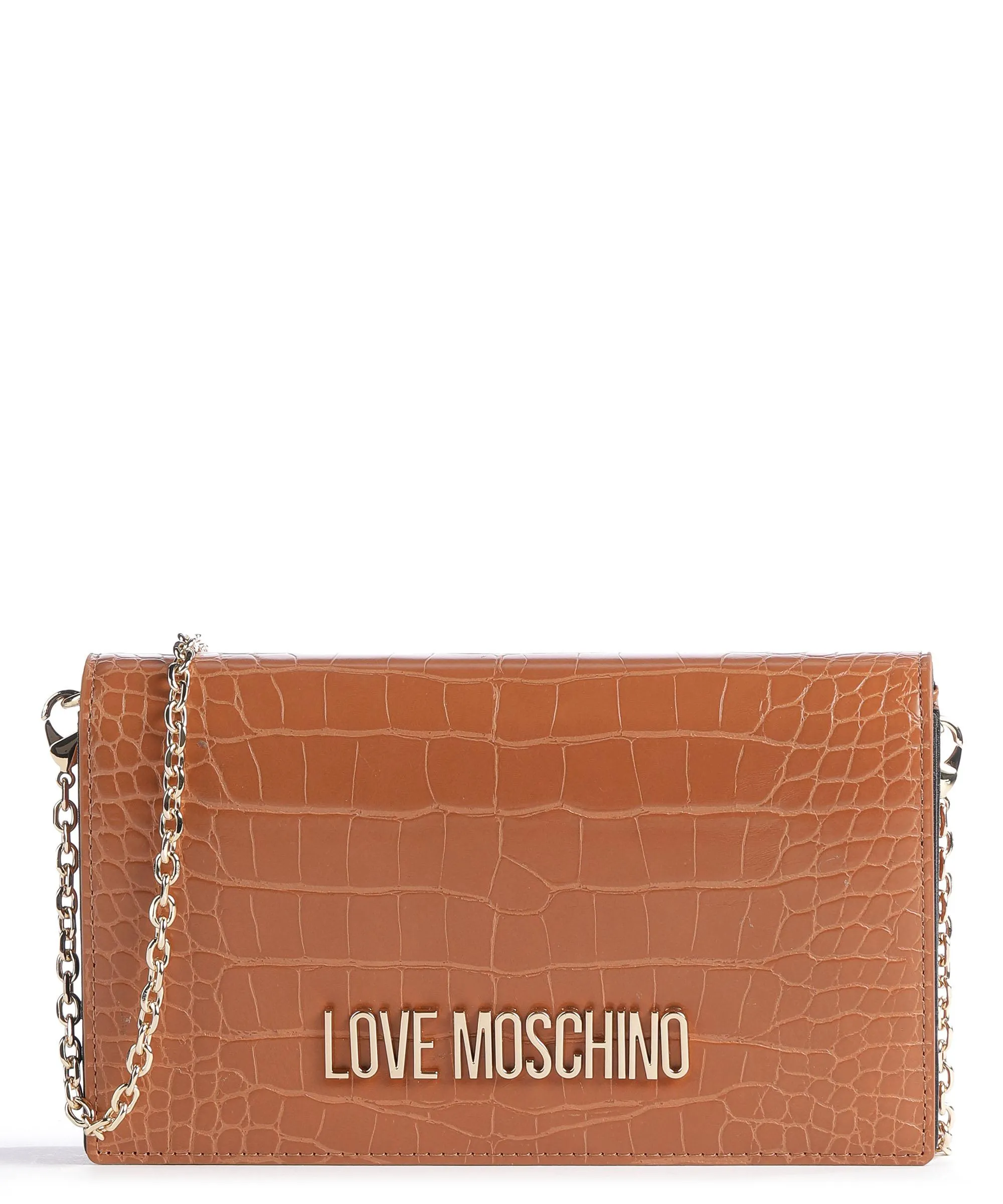  Love Moschino Smart Daily Borsa a tracolla pelle sintetica marrone chiaro  