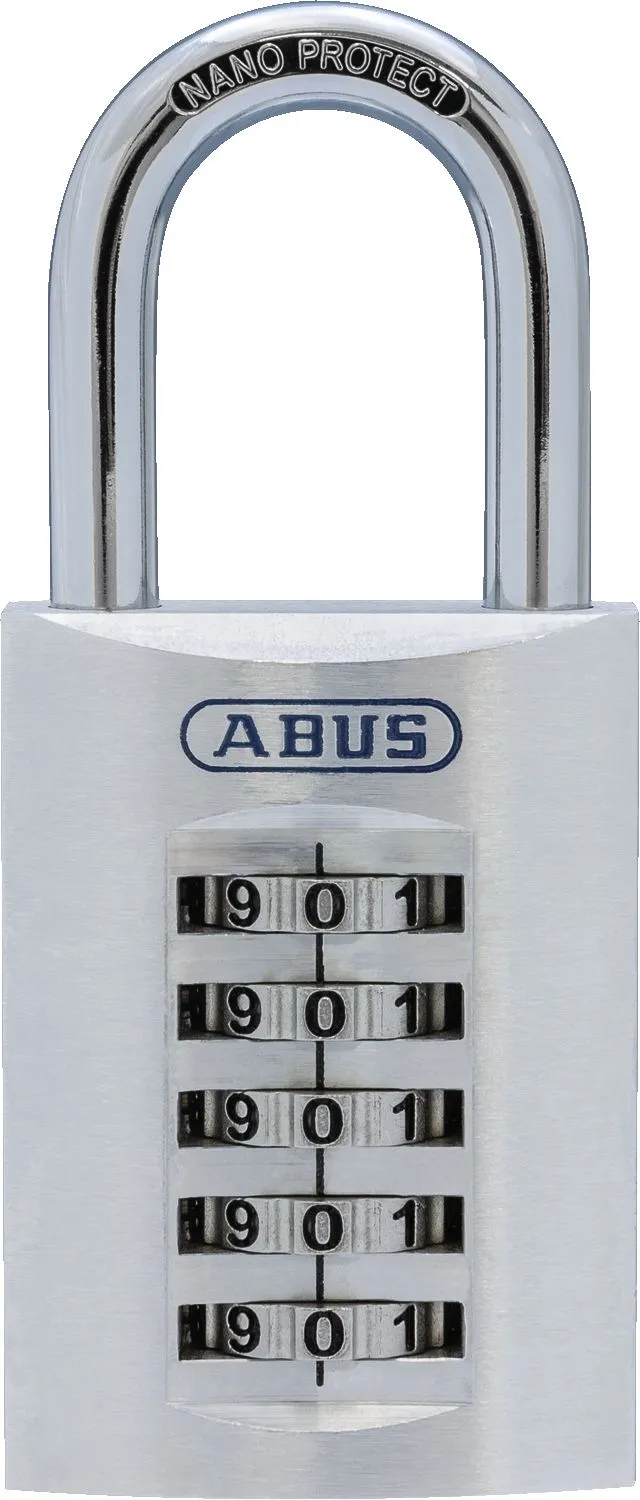 Lucchetto con combinazione ABUS per uso interno ed esterno, in Alluminio, anello da 8mm