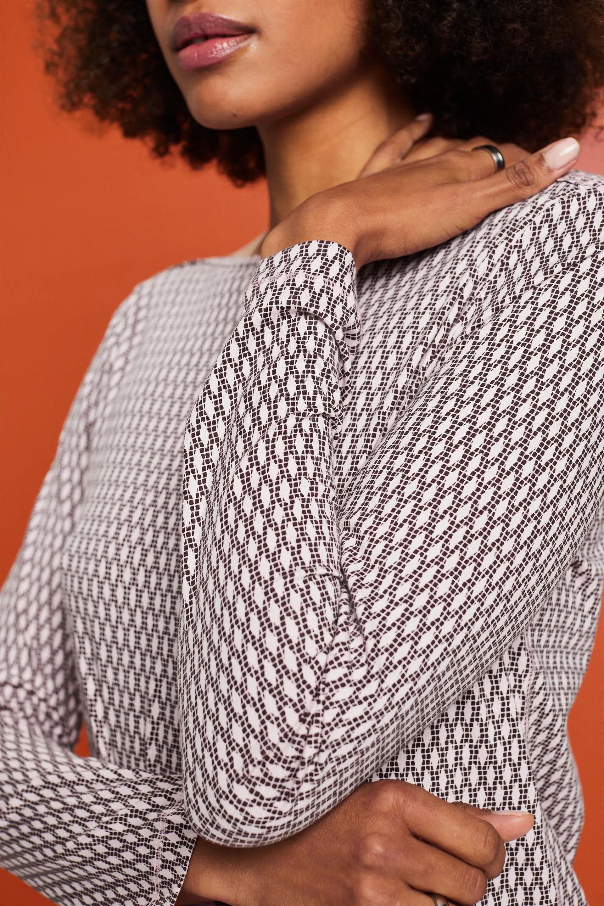 Maglia a maniche lunghe con stampa