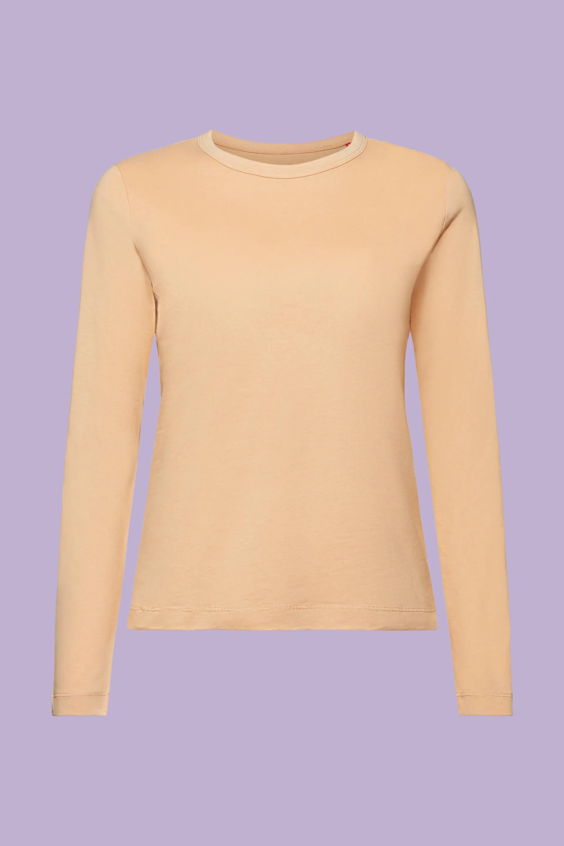 Maglia girocollo a maniche lunghe slim