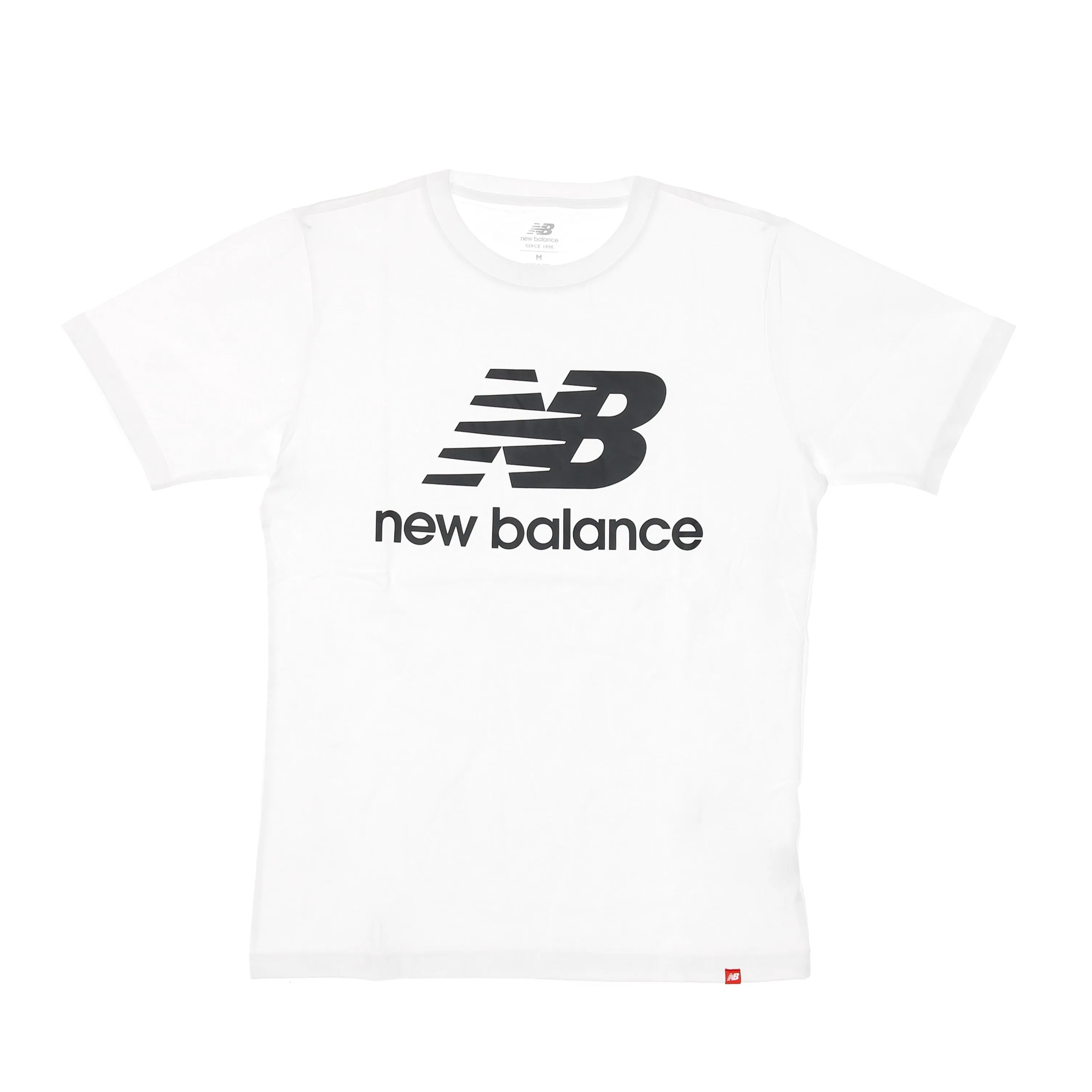 Maglietta Uomo Essentials Stacked Logo Tee White