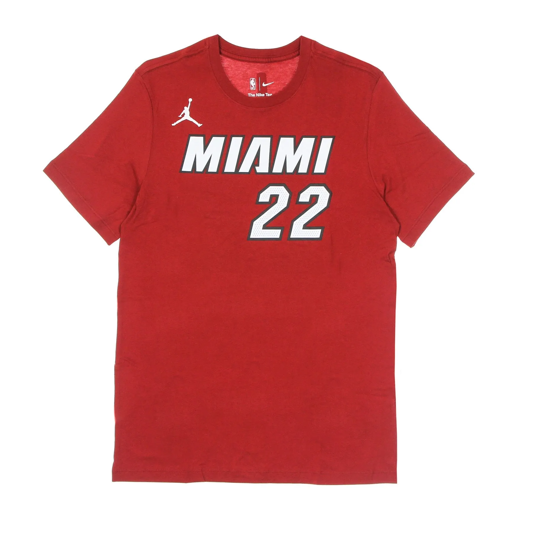 Maglietta Uomo Nba Essential Tee No 22 Jimmy Butler Miahea Tough Red