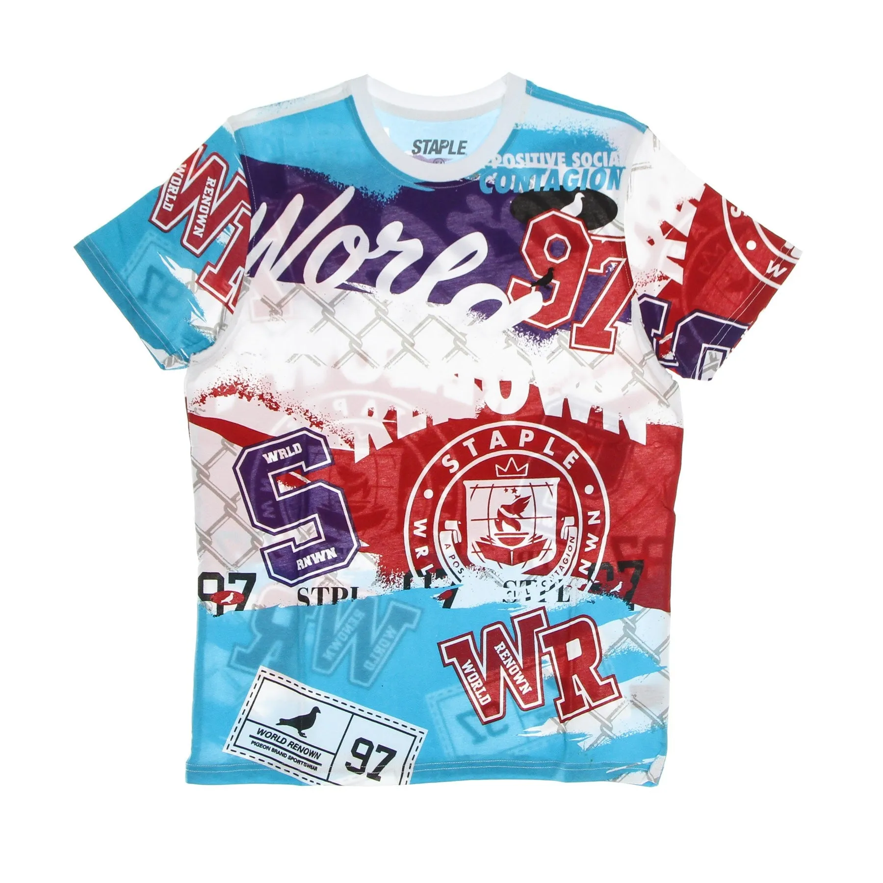 Maglietta Uomo Pike Aop Tee White