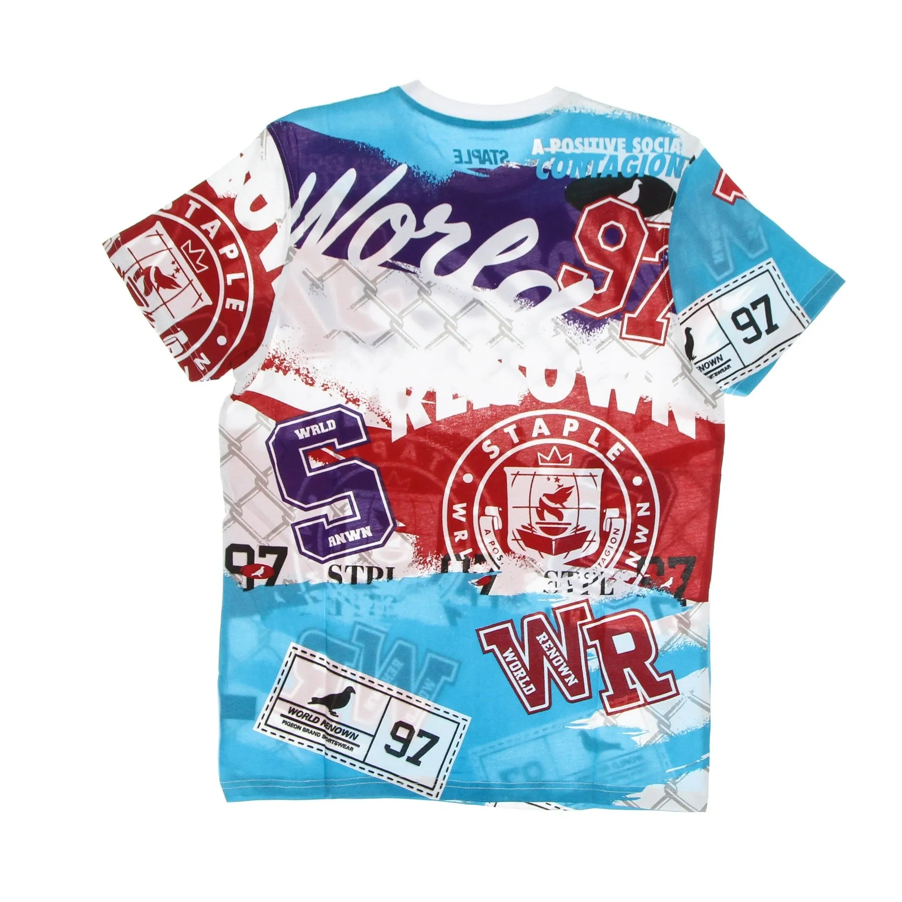 Maglietta Uomo Pike Aop Tee White
