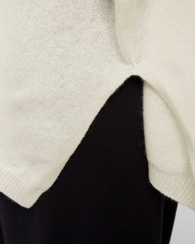 Maglione bianco in cashmere da donna Kujten Minie