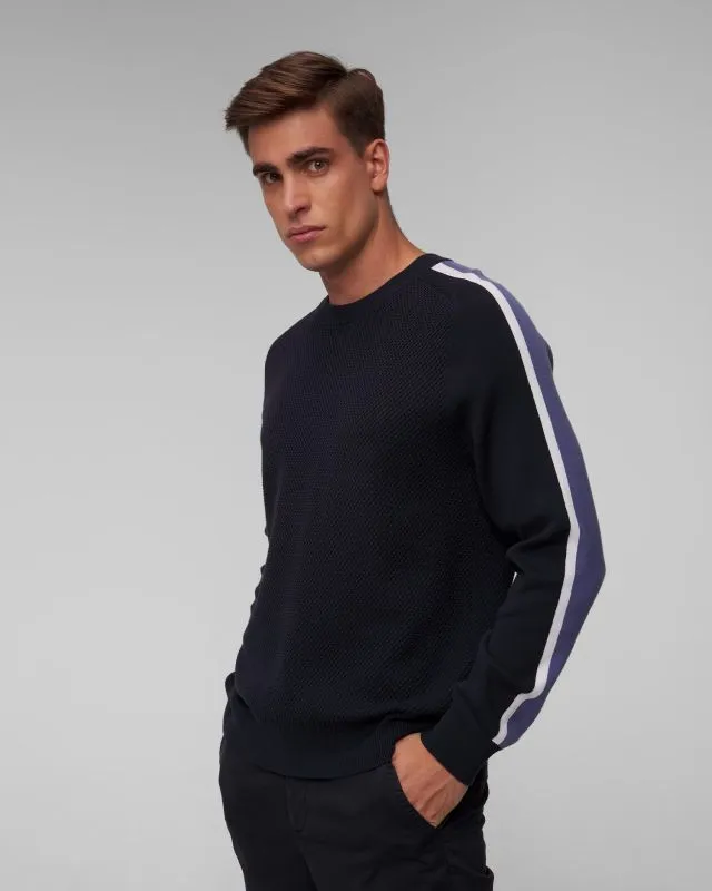 Maglione blu scuro da uomo Hugo Boss Pontevico
