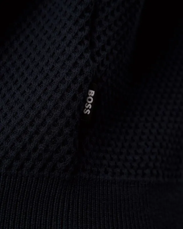 Maglione blu scuro da uomo Hugo Boss Pontevico