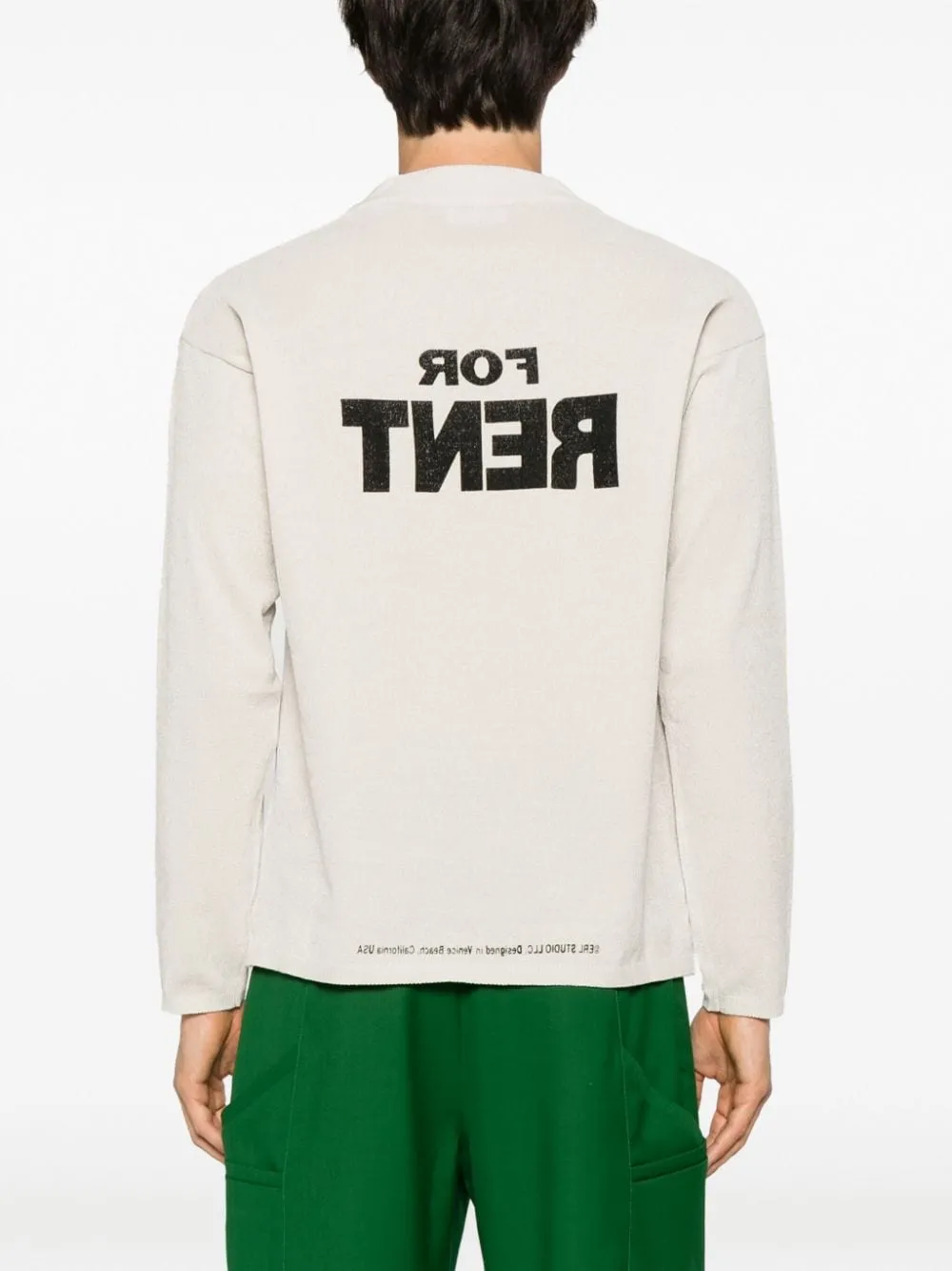 Maglione con intarsio for rent in bianco - unisex