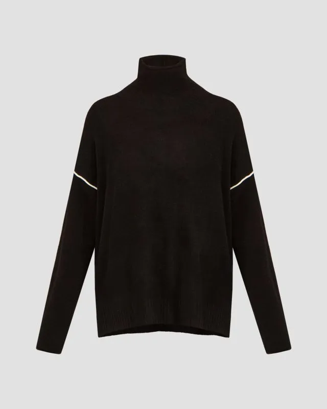 Maglione con mezzo collo alto da donna Deha