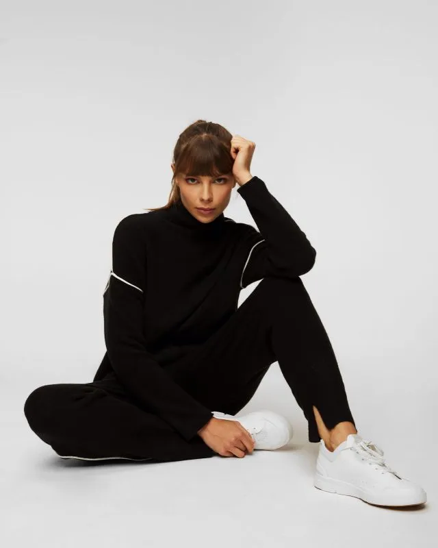Maglione con mezzo collo alto da donna Deha