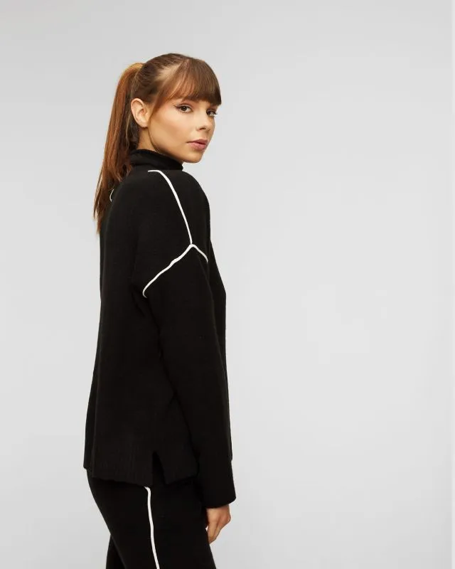 Maglione con mezzo collo alto da donna Deha