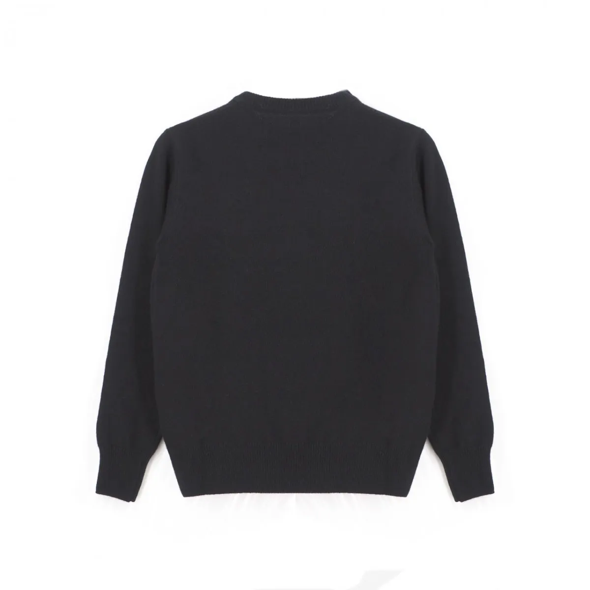 Maglione Con Scritta Champagne & Montagne Degrade, Nero