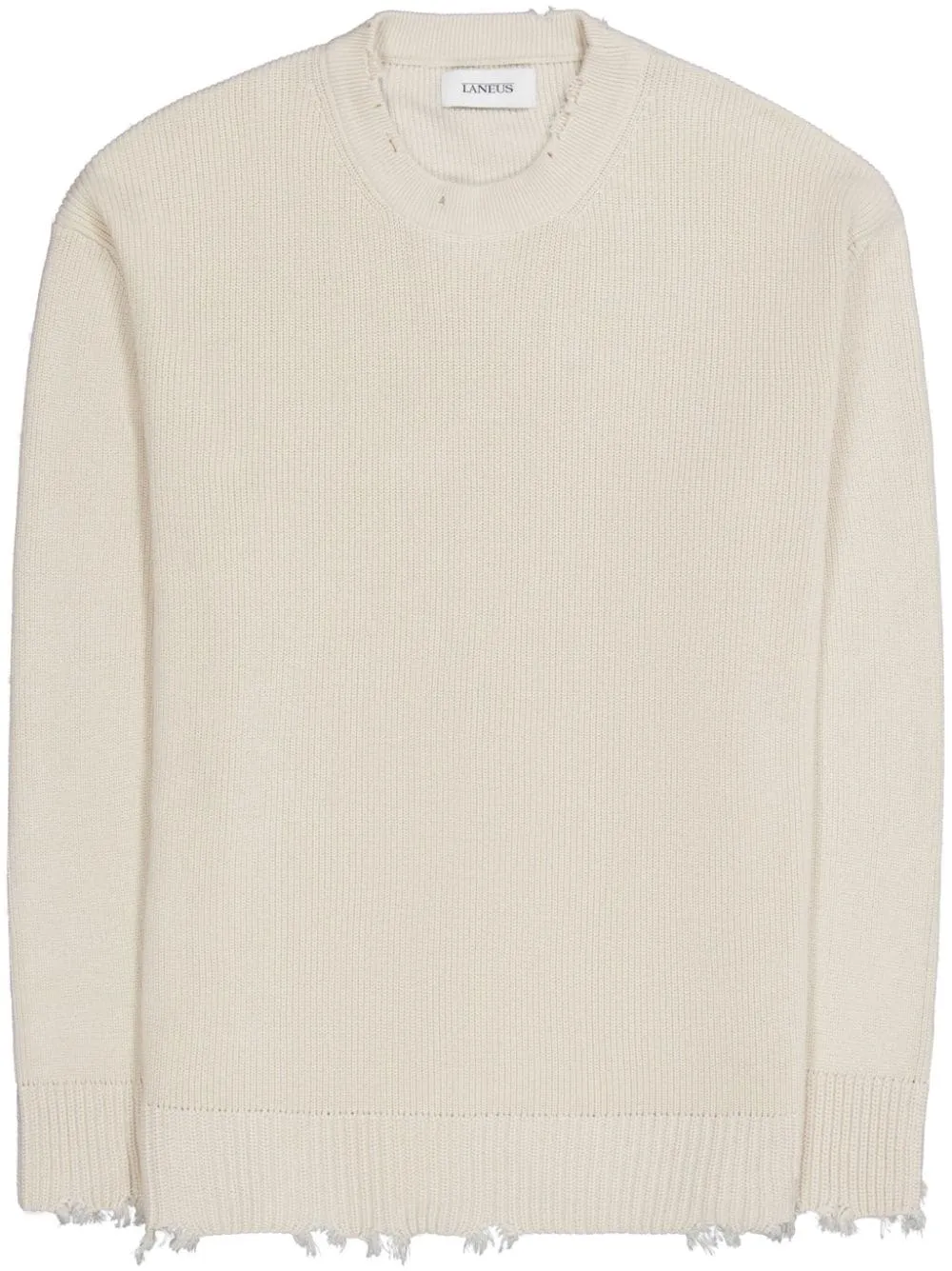 Maglione effetto lavato in nero di LANEUS - uomo
