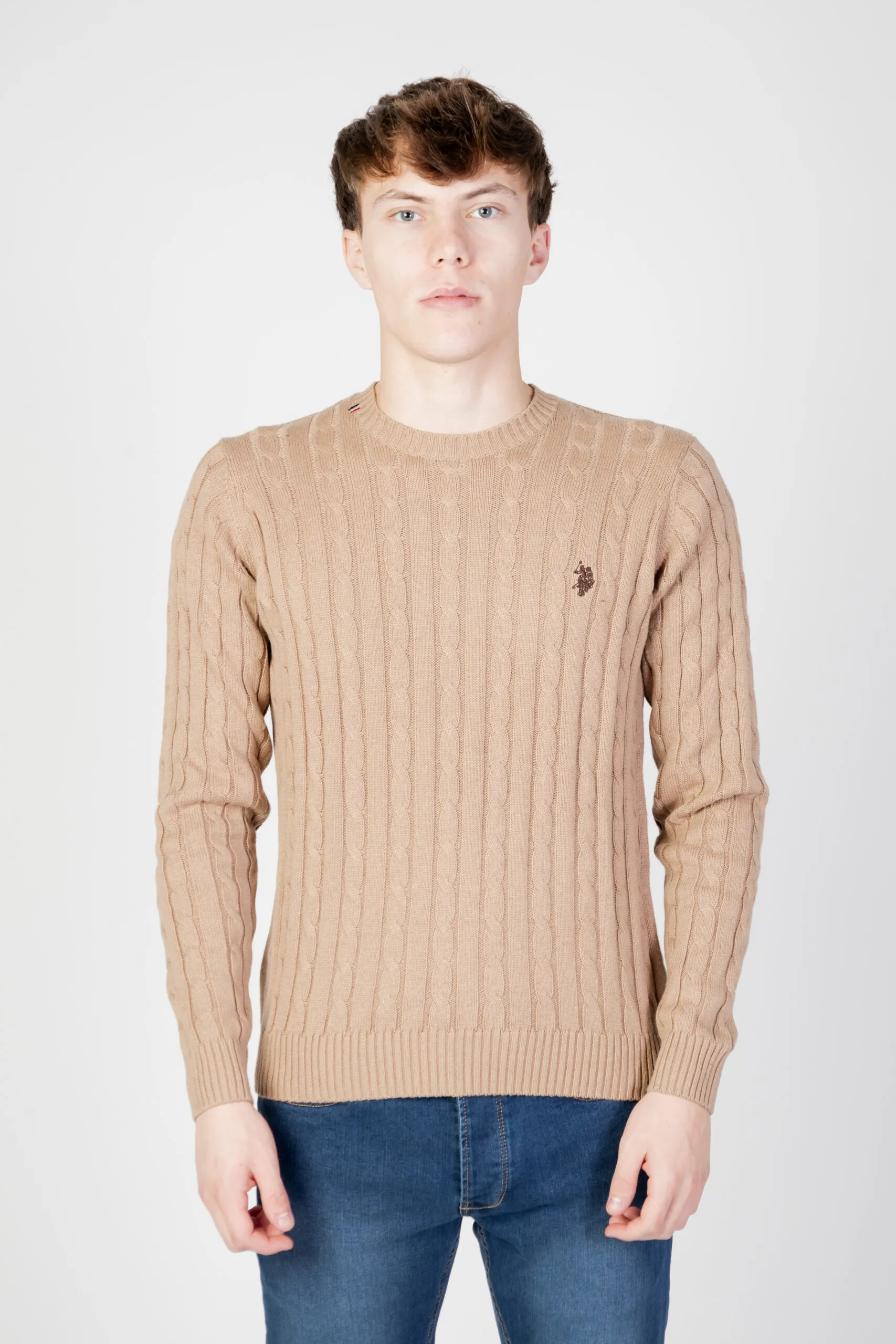 Maglione U.S. Polo Assn. bert eh03 Beige scuro