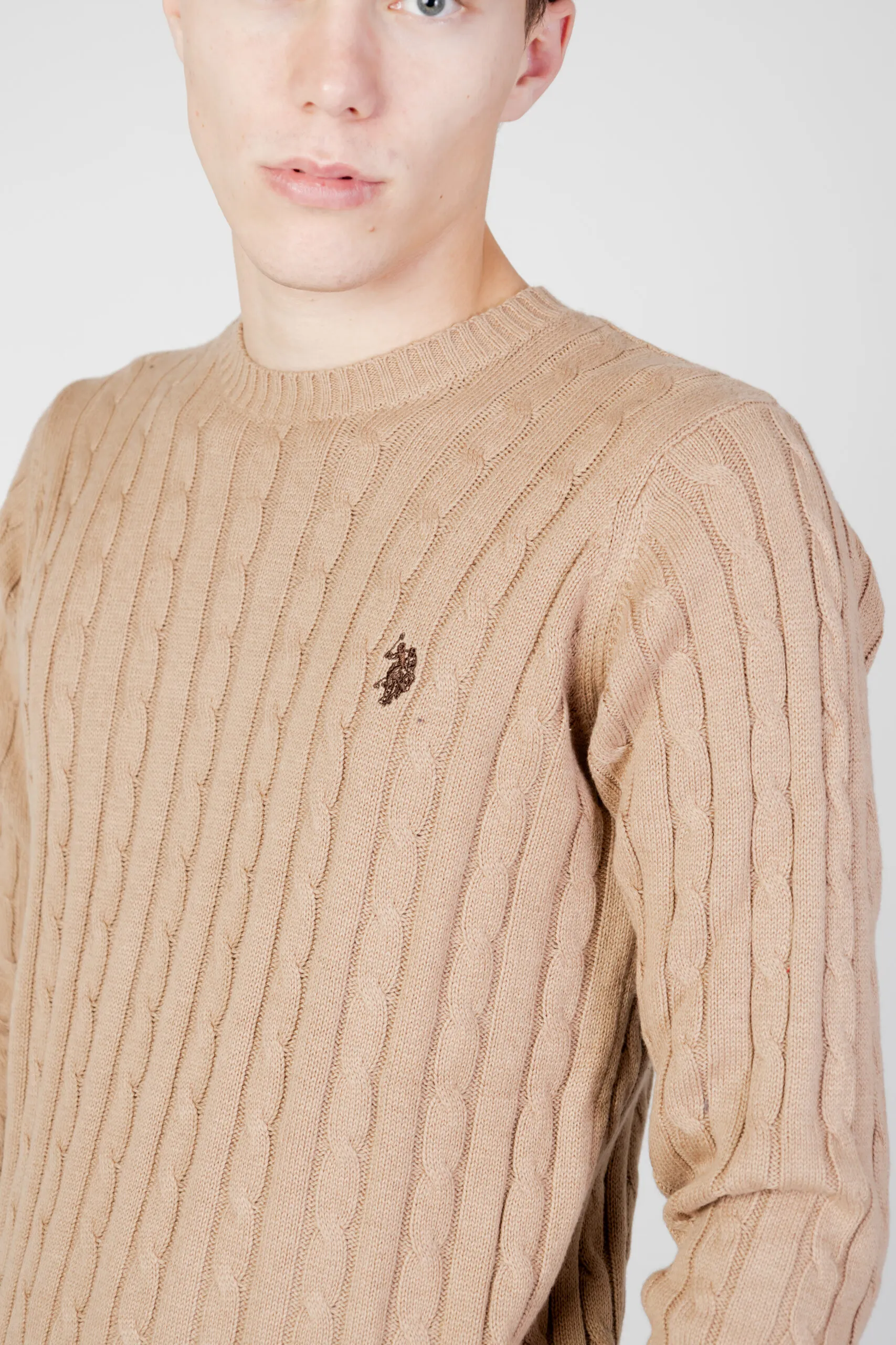 Maglione U.S. Polo Assn. bert eh03 Beige scuro