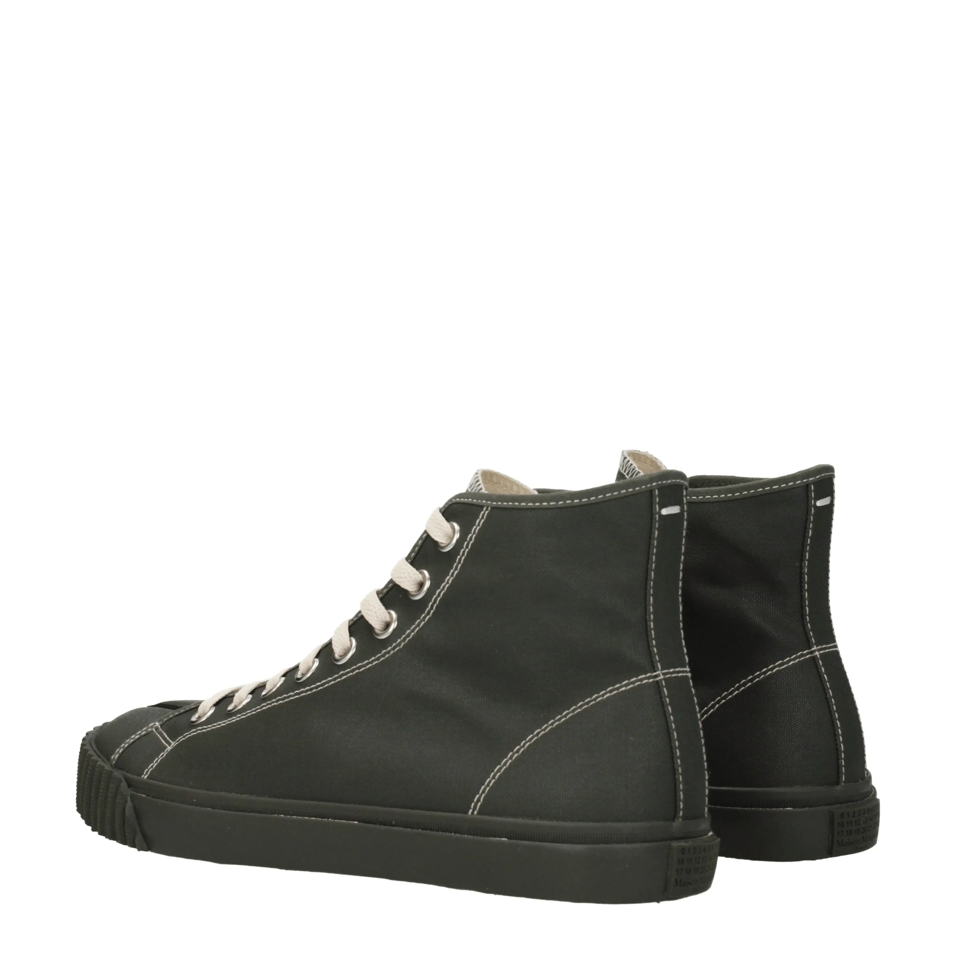Maison Margiela Sneakers Uomo Tessuto Verde