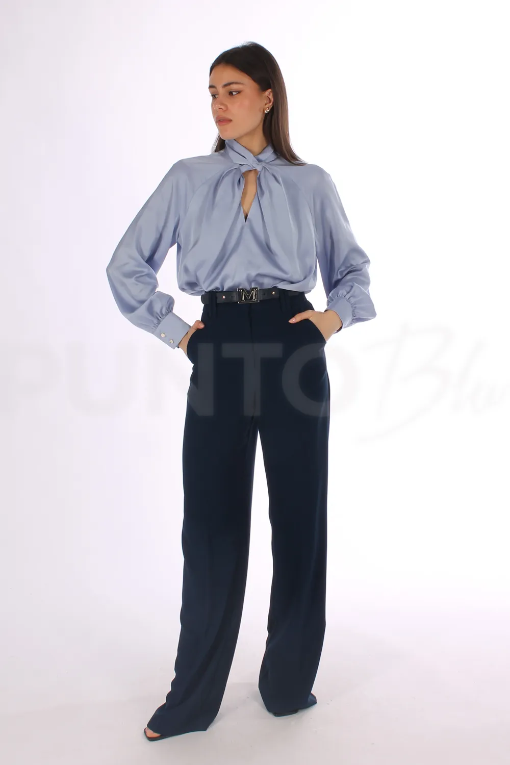 MARCIANO BY GUESS | PANTALONE A PALAZZO CON CINTURA - Punto Blu